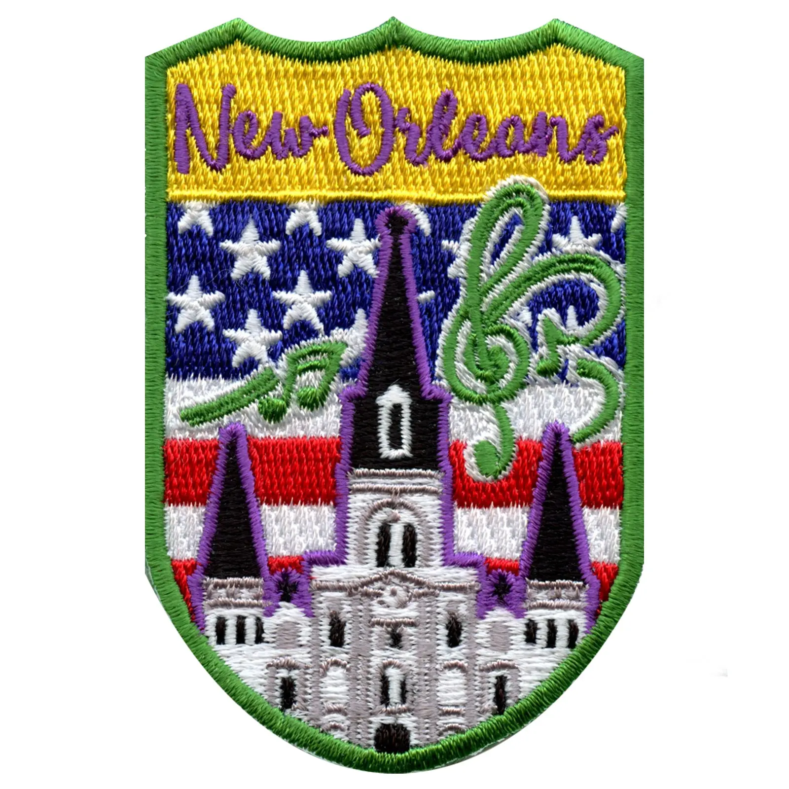 New Orleans City Tourist Patch World Travel Badge Embroidered Iron On