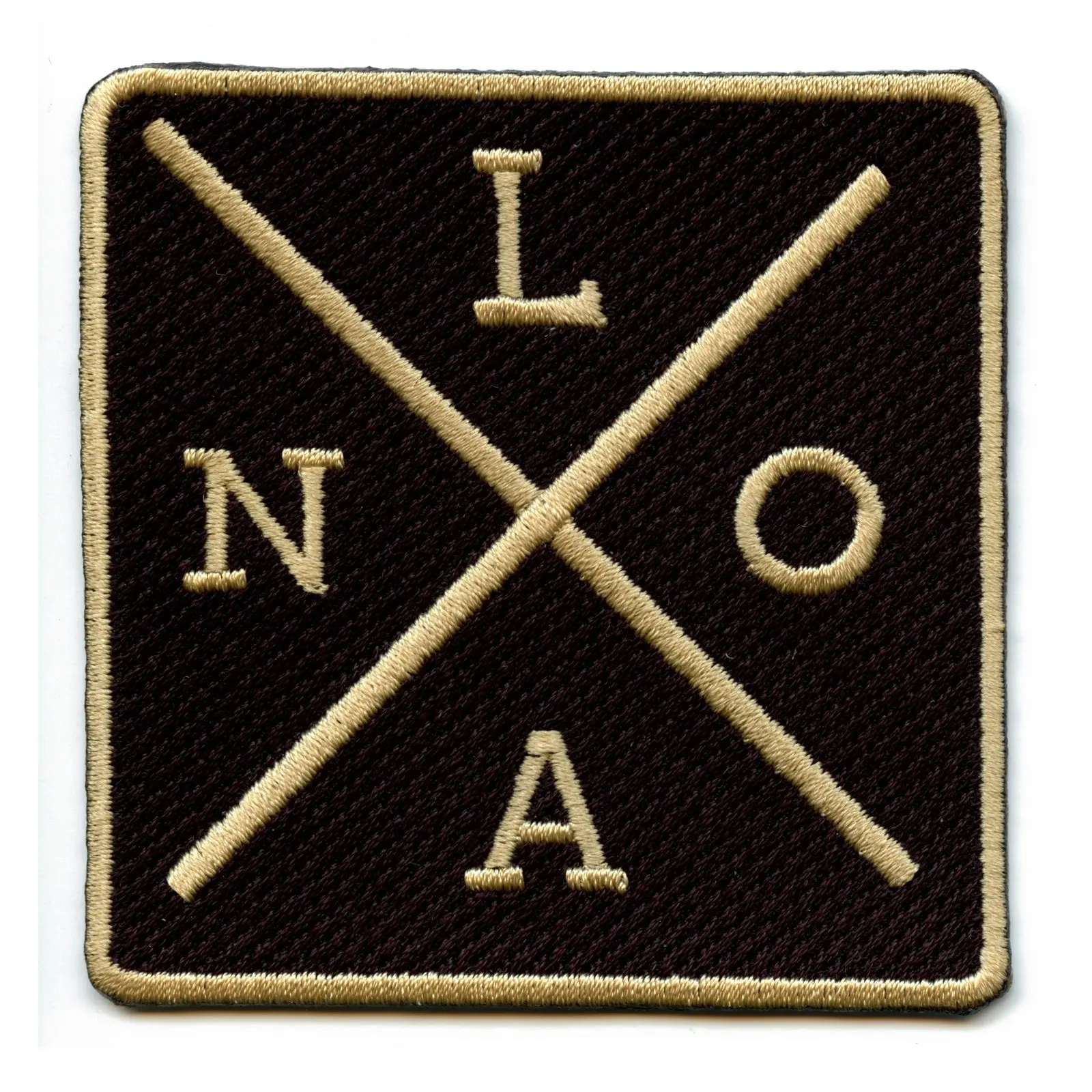 New Orleans Louisiana NOLA Cross Logo Embroidered Iron On Patch