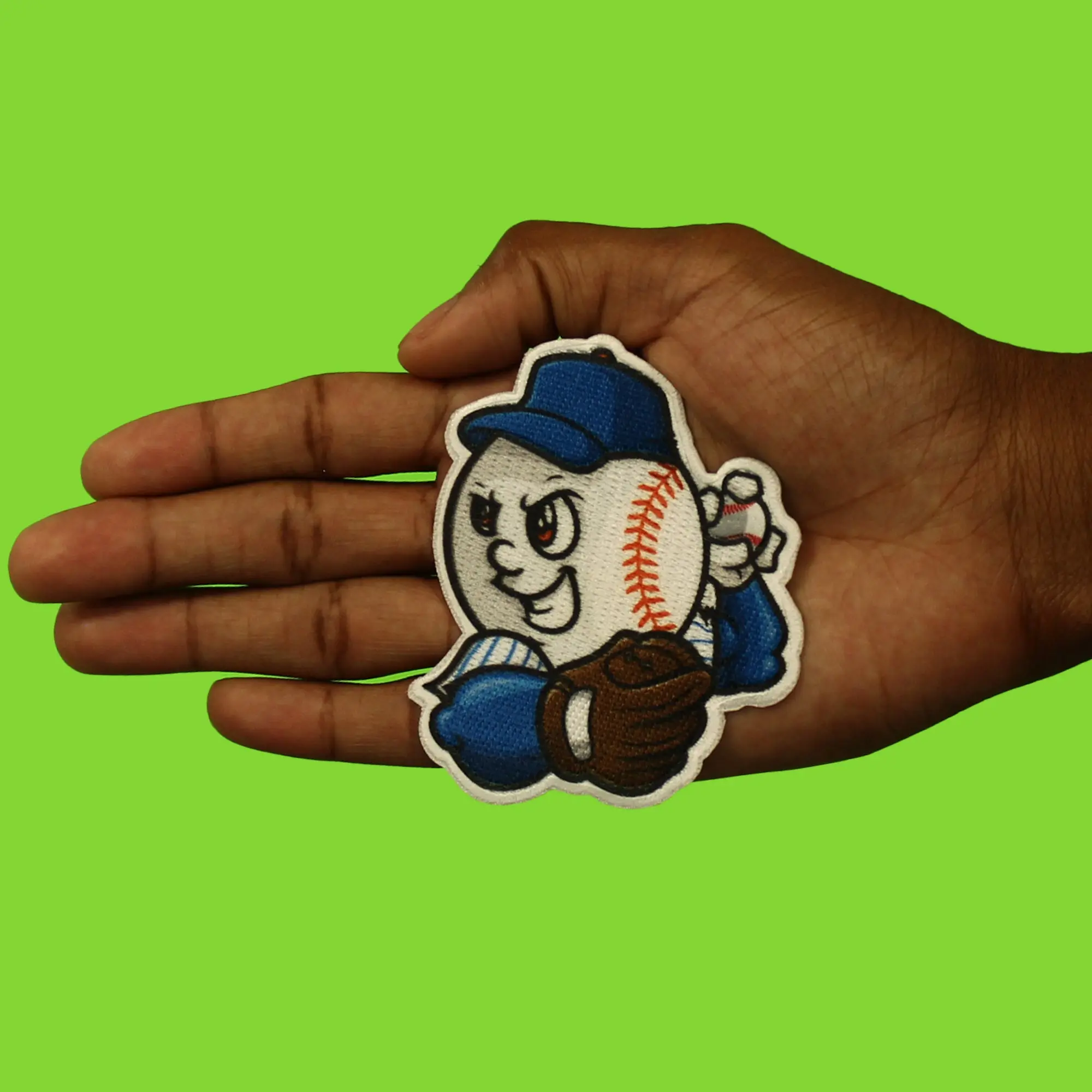 New York Mascot PhotoPatch Baseball Queens Parody Embroidery Iron On - Image 2