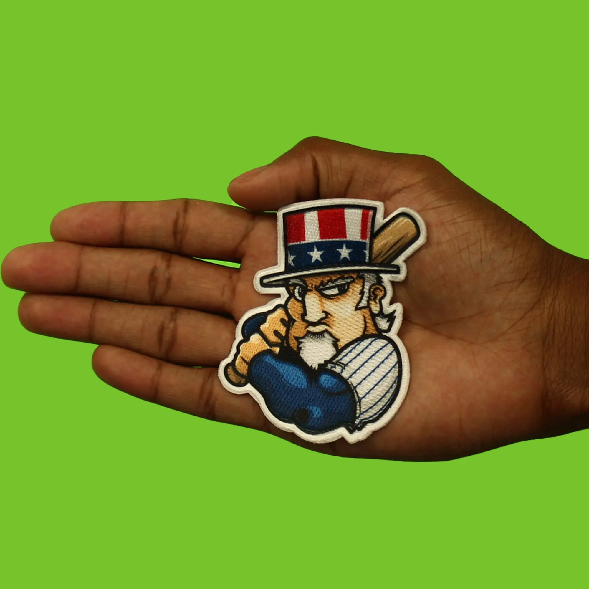 New York Mascot PhotoPatch Baseball Bronx Parody Embroidery Iron On - Image 2