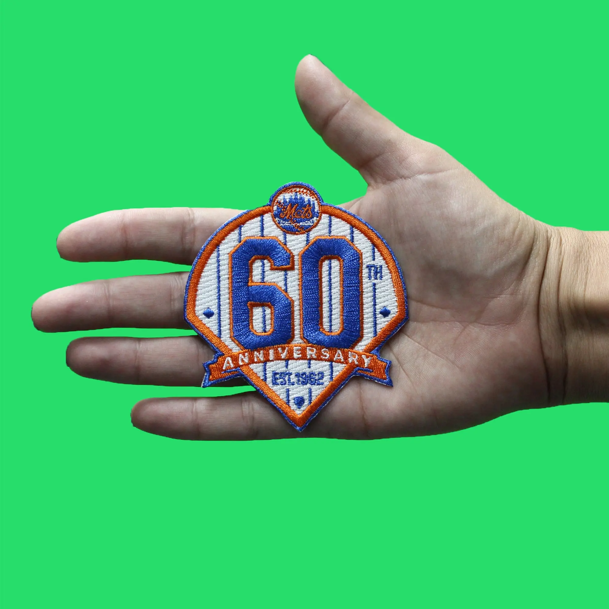 New York Mets 60th Anniversary MLB Jersey Sleeve Patch 2022 - Image 3