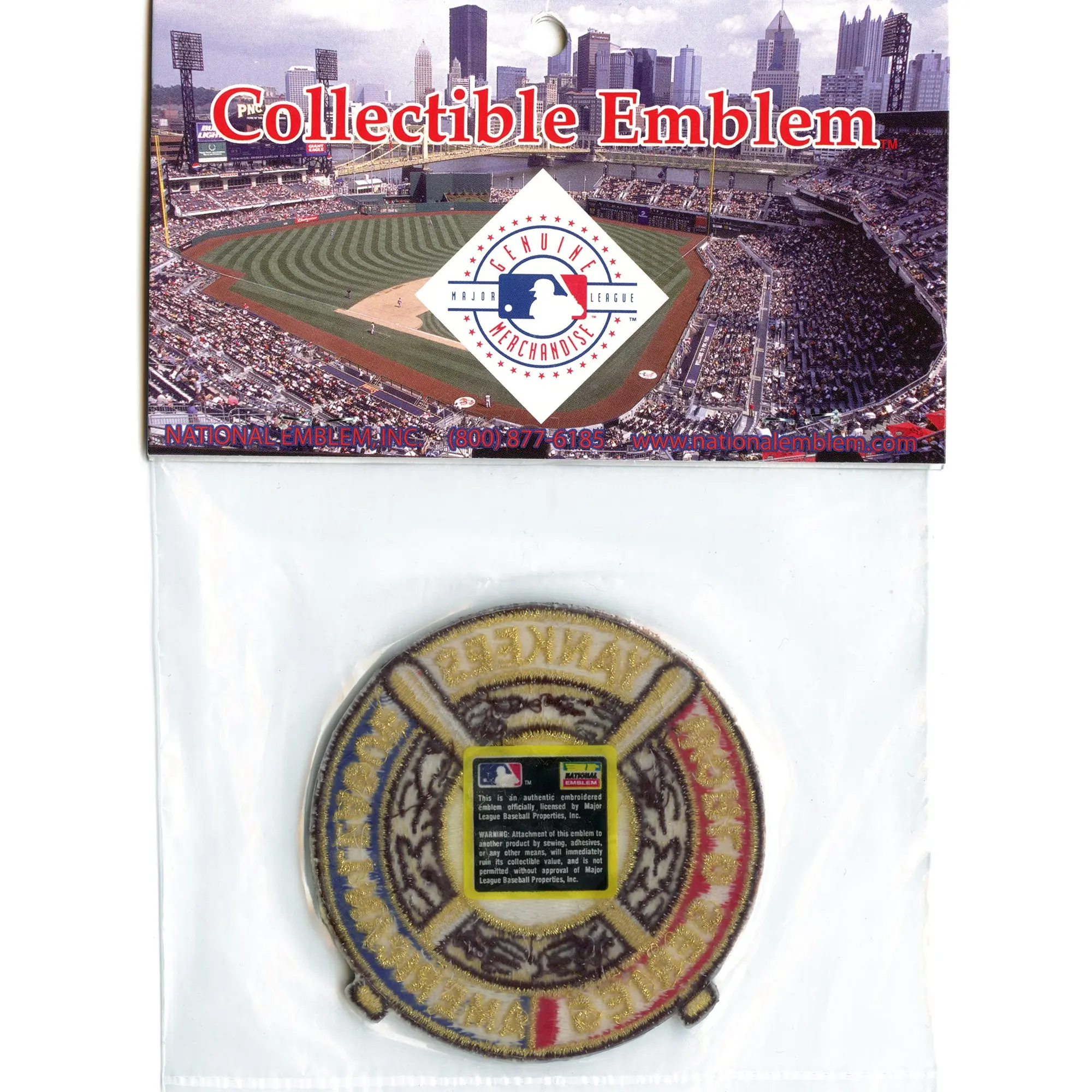New York Yankees 1928 World Series Jersey Patch Embroidered Major League Baseball - Image 2