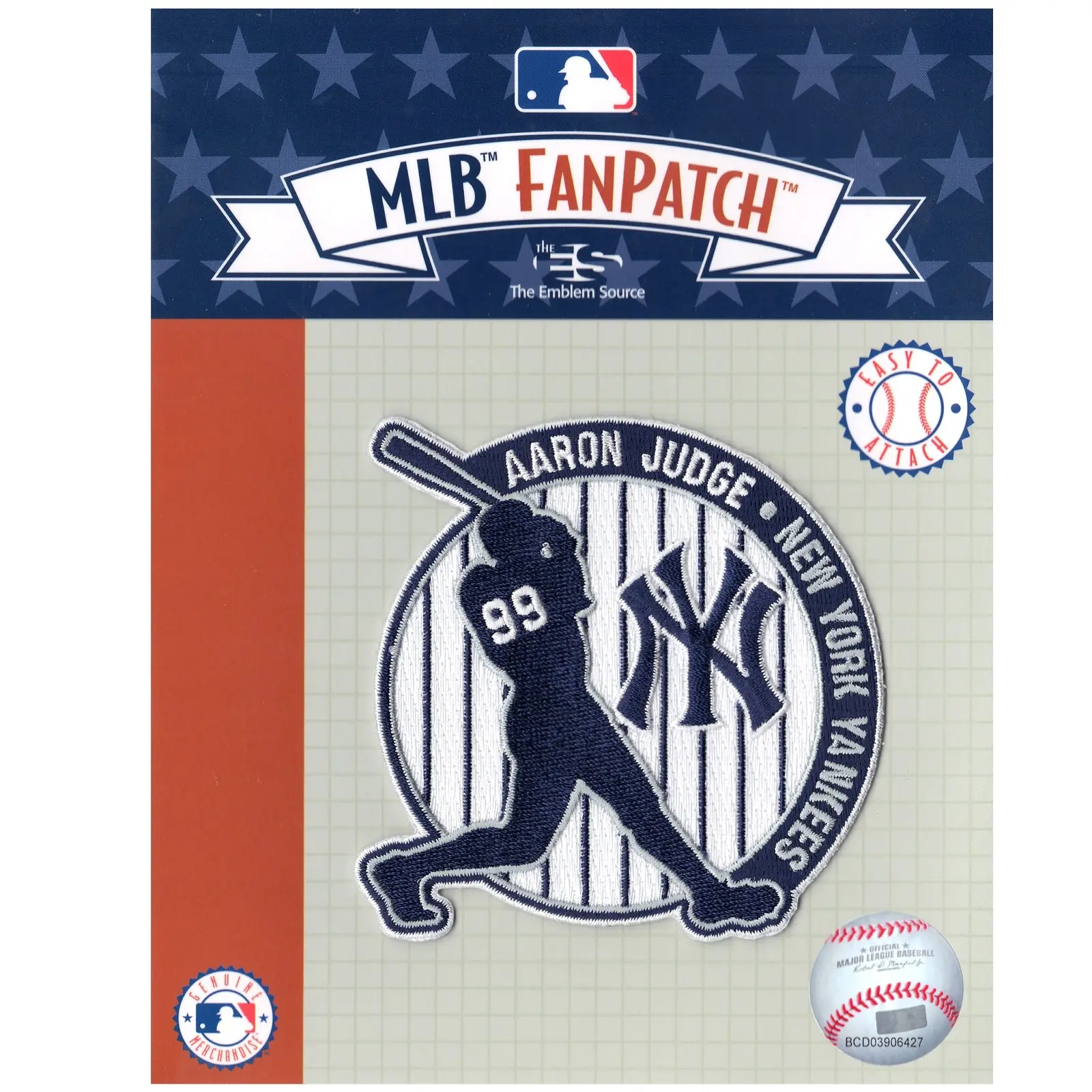 New York Yankees Aaron Judge #99 "Homerun Swing" Player Fan Patch