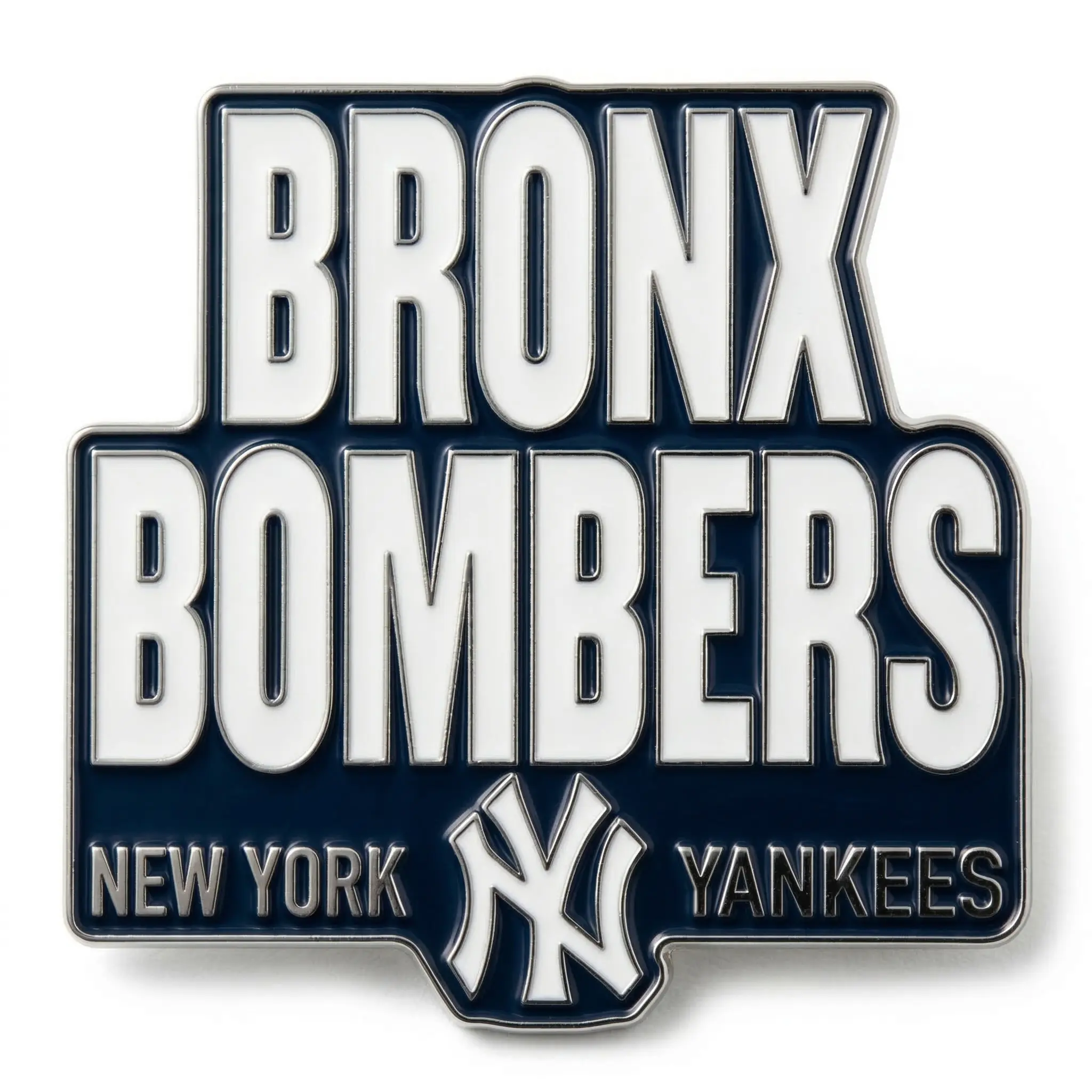 New York Yankees Bronx Bombers Logo MLB Enamel Pin