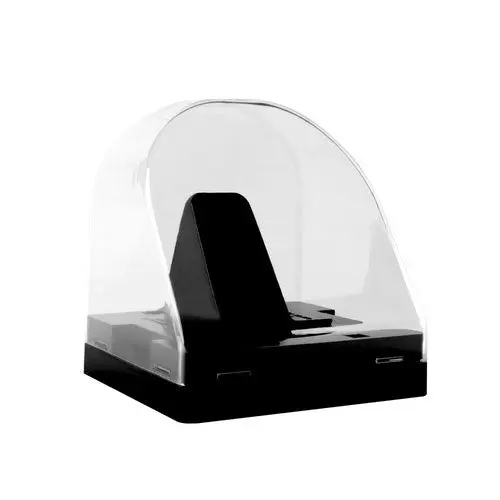 NHL Clear Round Souvenir Hockey Dome Puck Case Holder Display Stand