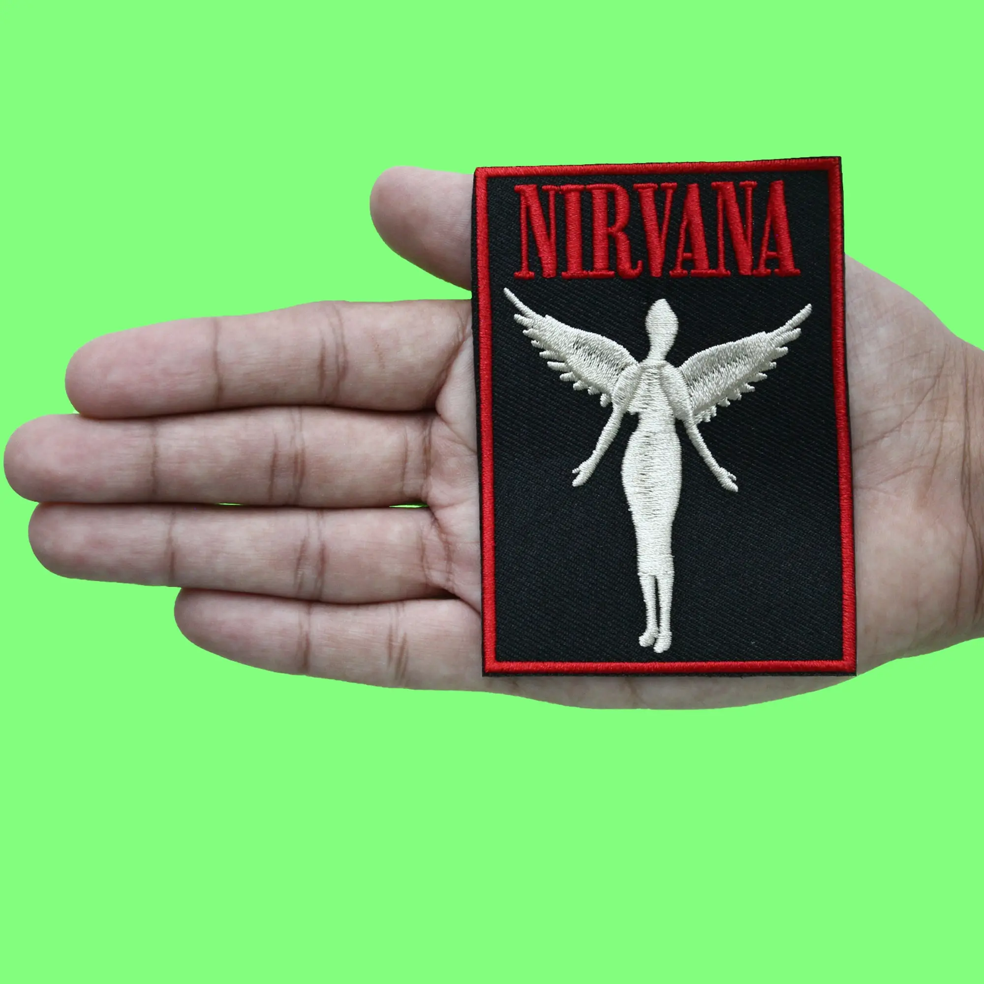 Nirvana In Utero Patch Angel Grunge Alternative Rock Embroidered Iron On - Image 2