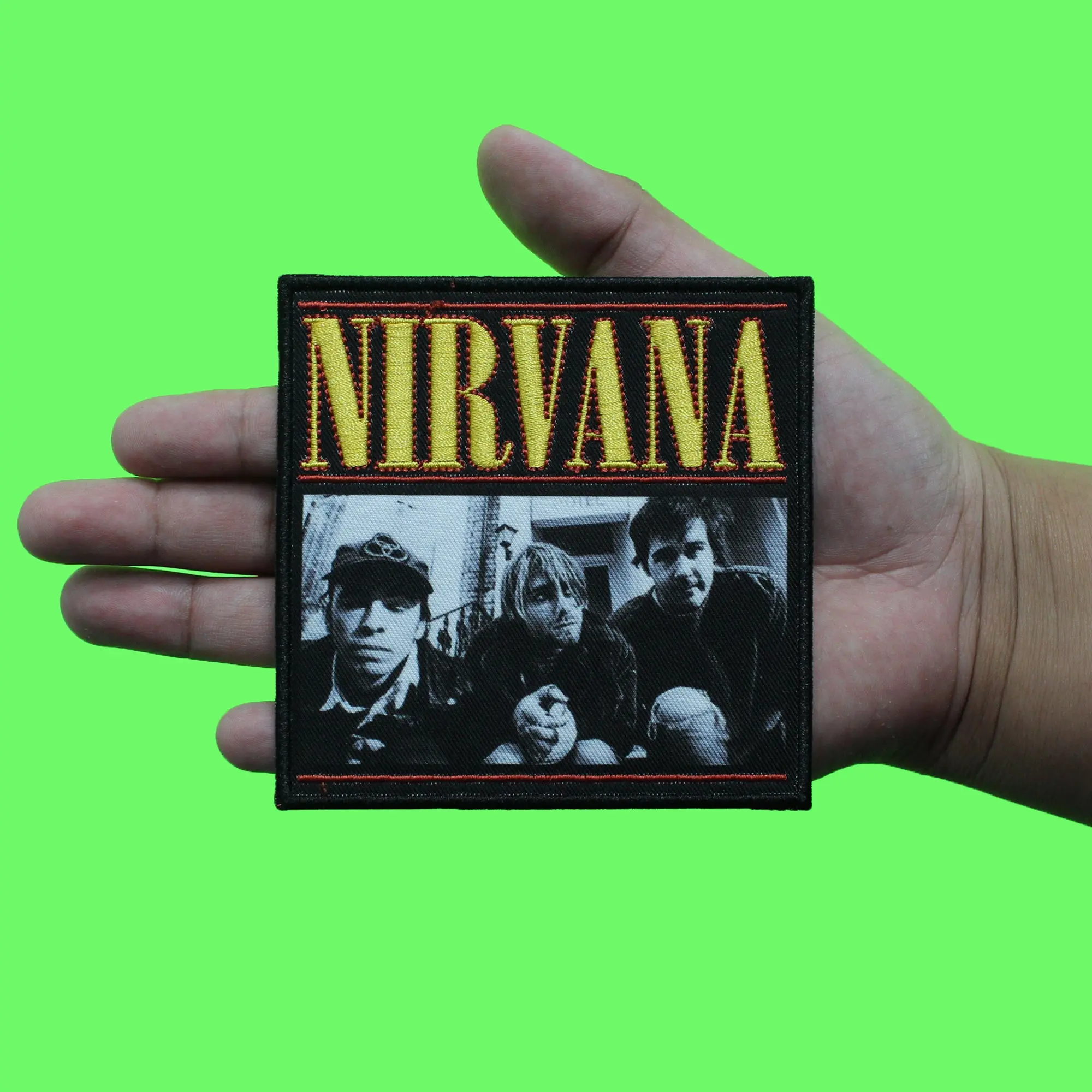 Nirvana London Photo Patch Grunge Rock Band Sublimated Embroidered Iron On - Image 2