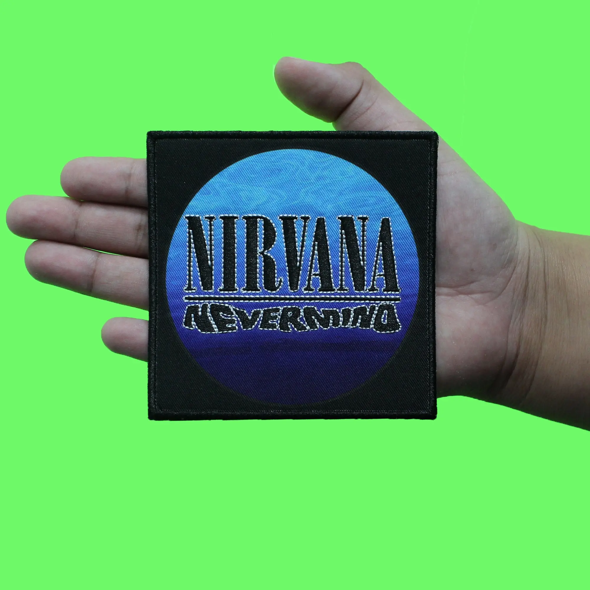 Nirvana Nevermind Album Cover Patch Grunge Rock Band Sublimated Embroidered Iron On - Image 2