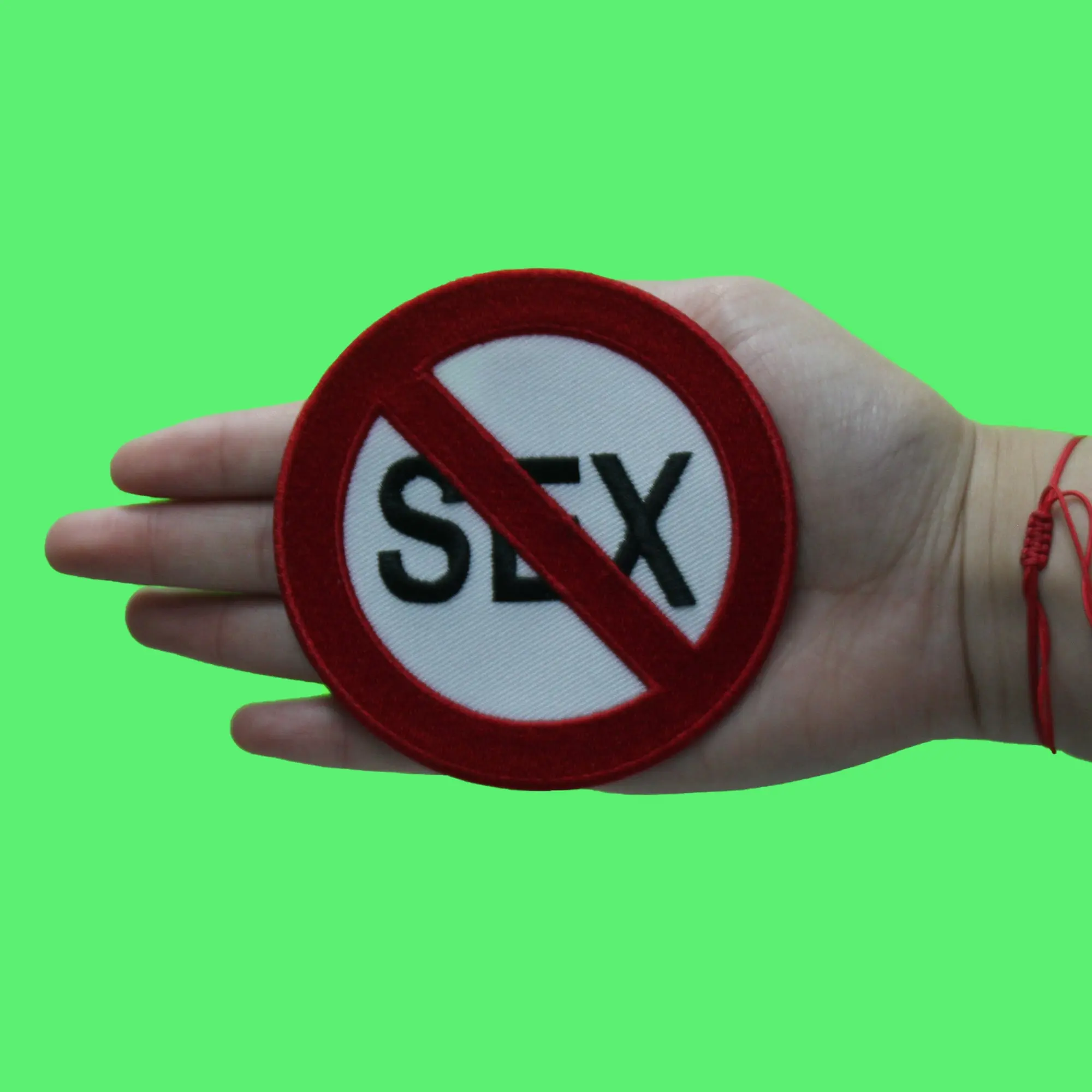 No Sex Round Patch Christian Celibacy Marriage Embroidered Iron On - Image 5