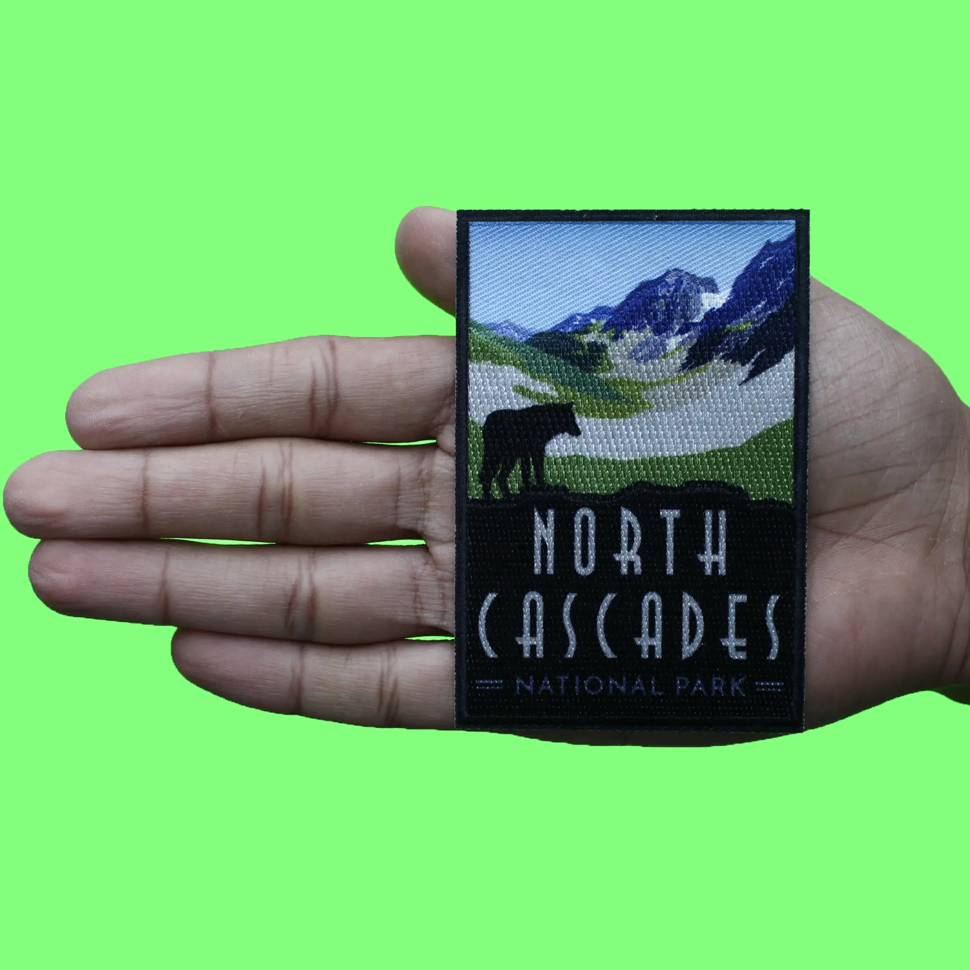 North Cascades Trailblazer Patch Travel Park Trail Embroidered Iron On - Image 3