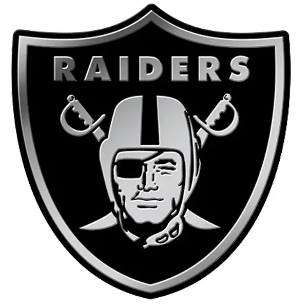 Las Vegas Raiders 3D Chrome Auto Emblem RICO