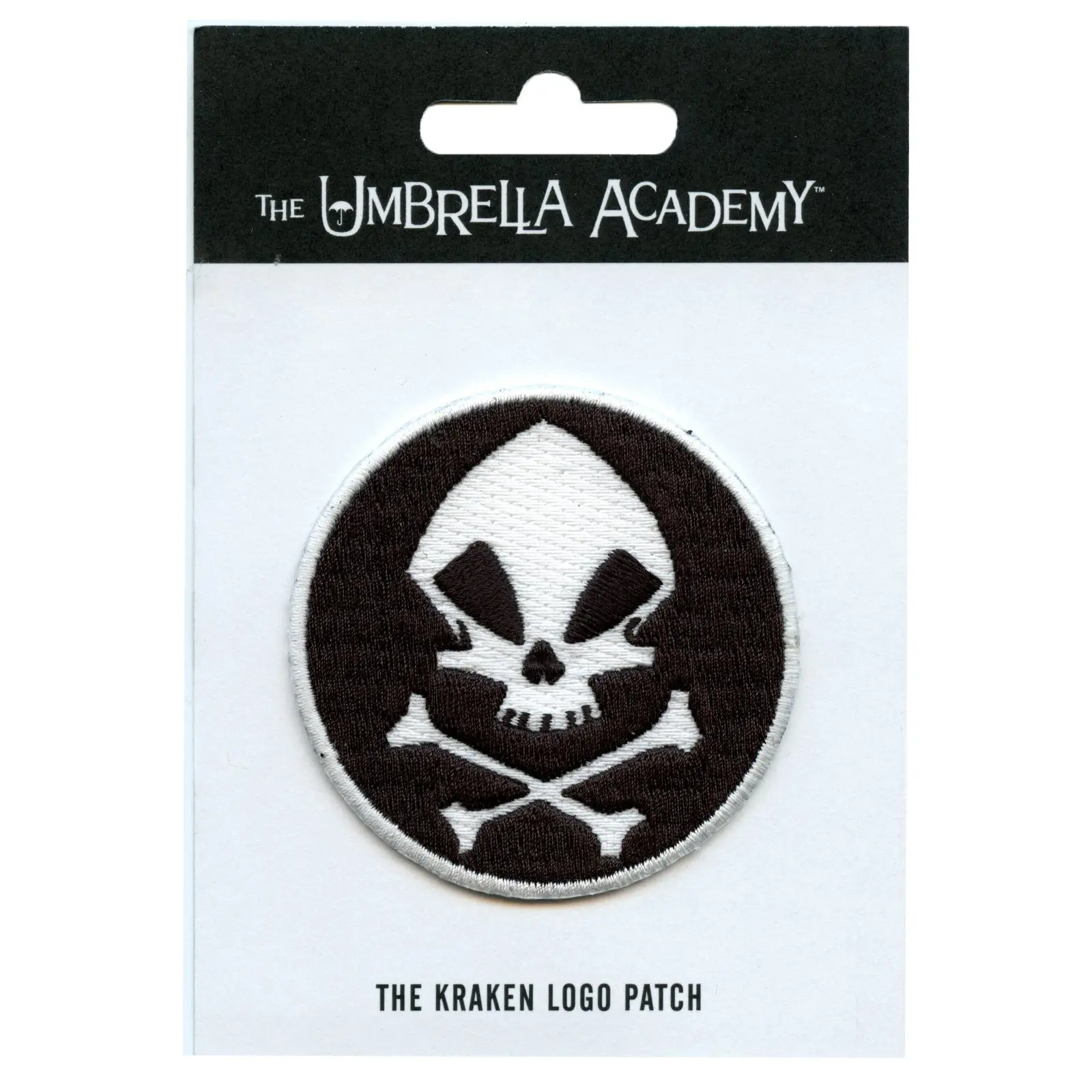 Official Umbrella Academy The Kraken Skull Logo Embroidered Iron On Patch - Image 2