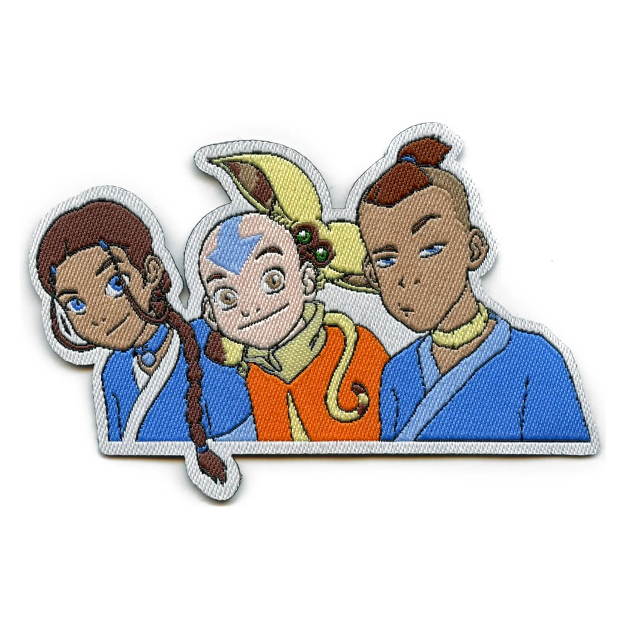 Official Avatar: The Last Airbender Patch Friend Group With Momo Embroidered Iron On