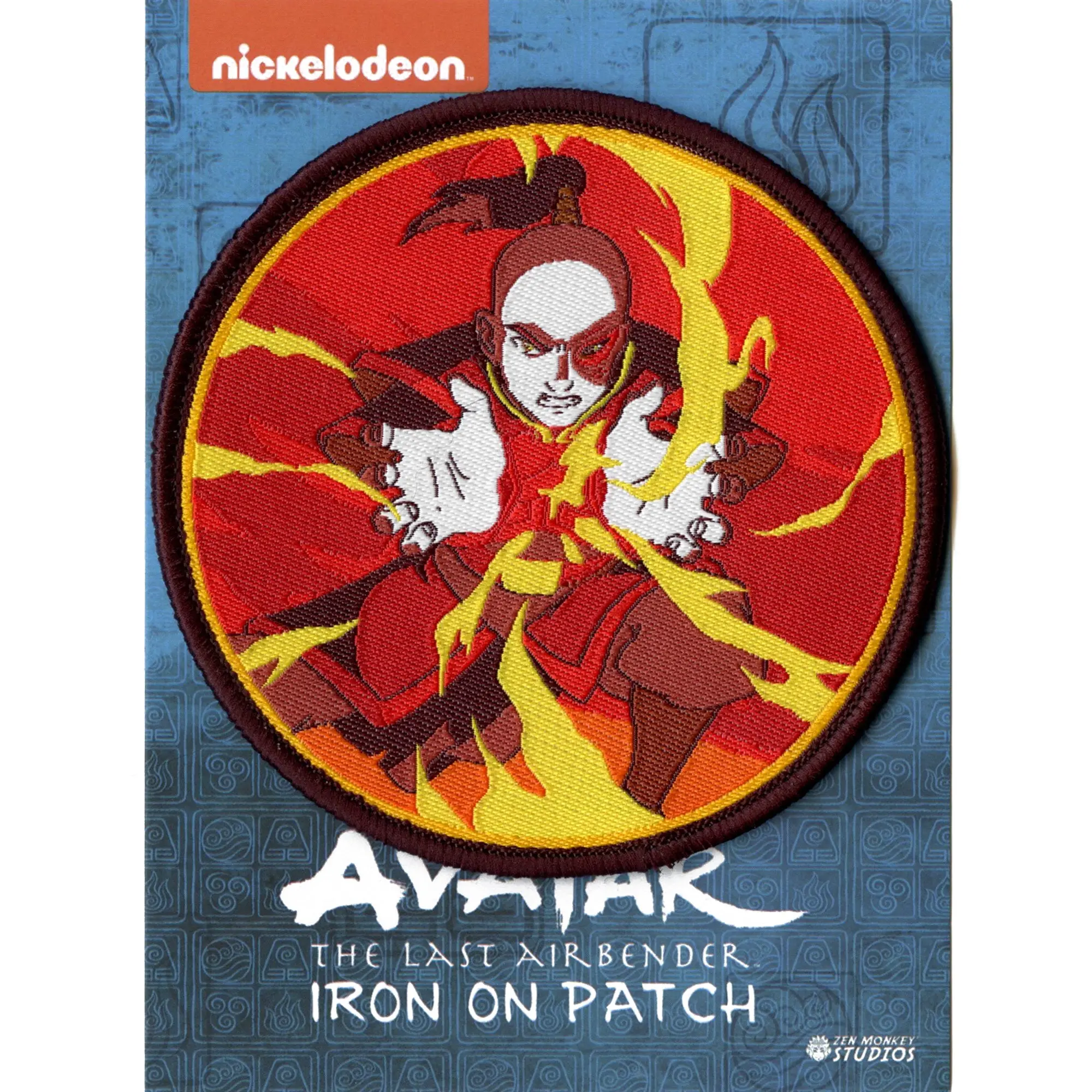 Official Avatar: The Last Airbender Patch Zuko Firebending Embroidered Iron On - Image 2