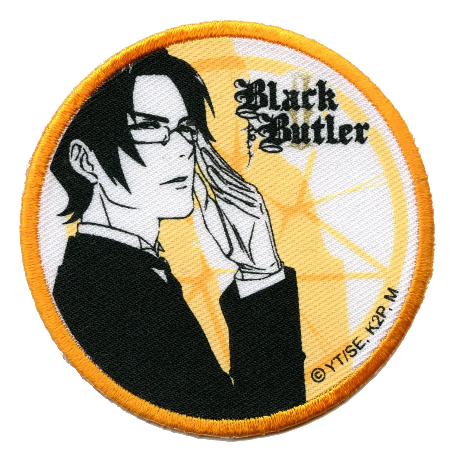 Official Black Butler II Anime Claude Foto Iron on Patch
