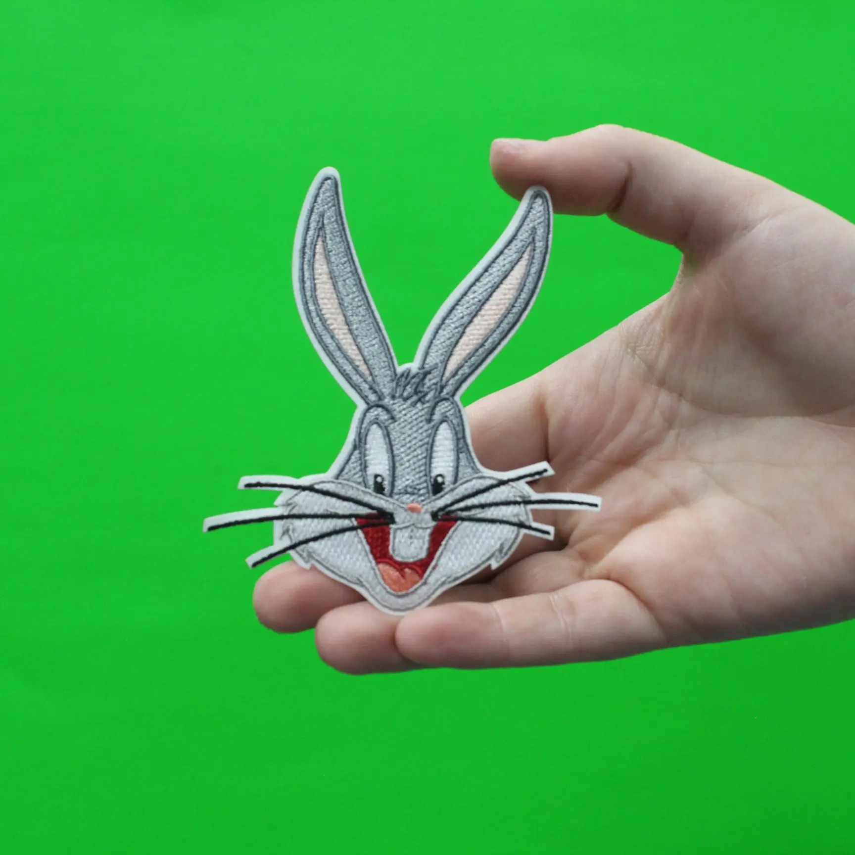 Official Bugs Bunny Head What's up Doc? Embroidered Iron On Patch - Image 2
