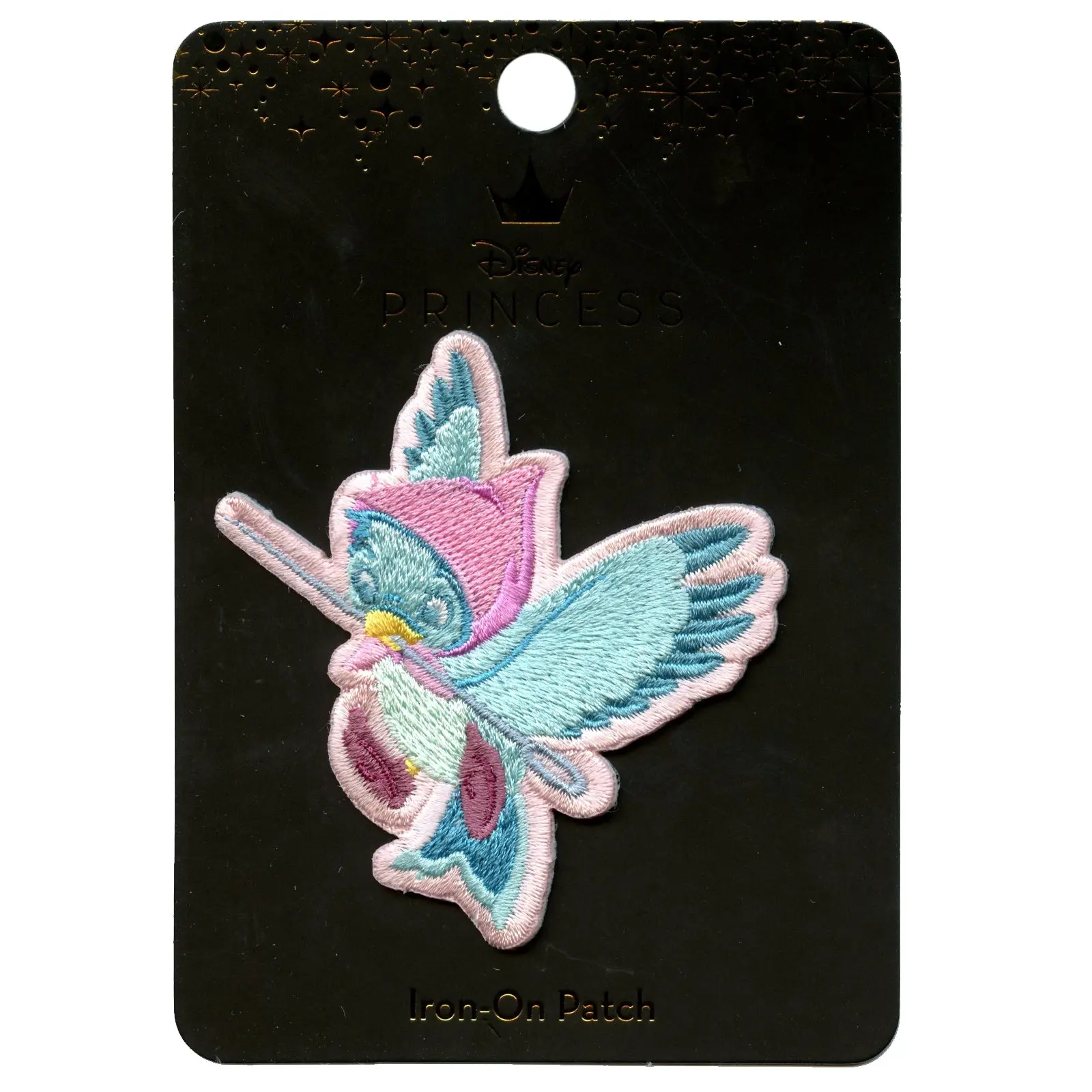 Official Cinderella Bird With Needle Embroidered Iron On Applique Patch - Image 2