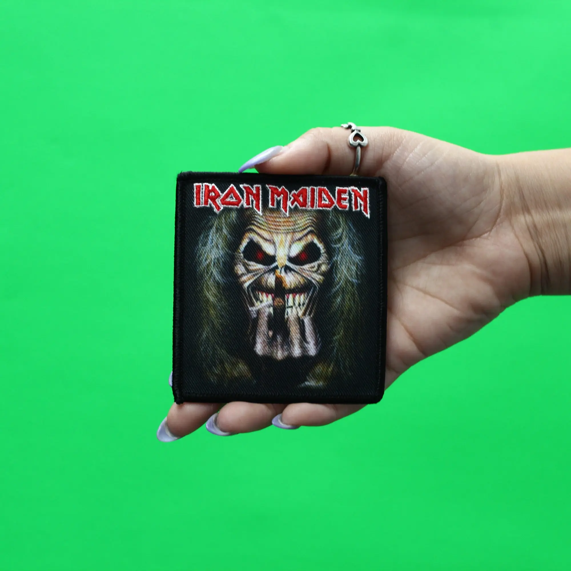 Official Iron Maiden Patch Candlelight Sublimated Embroidery Iron On - Image 2