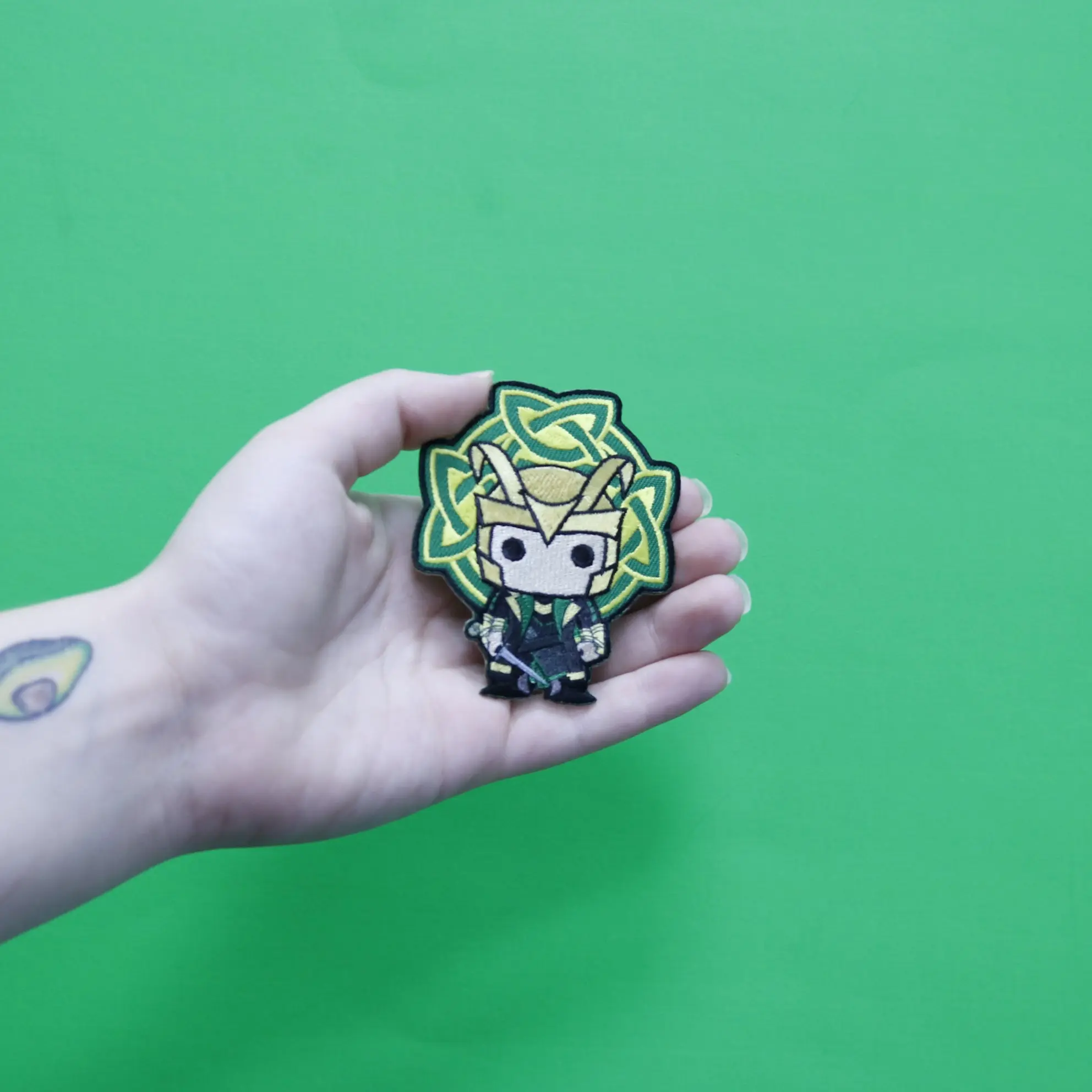 Official Marvel POP Loki Embroidered Iron On Patch - Image 3