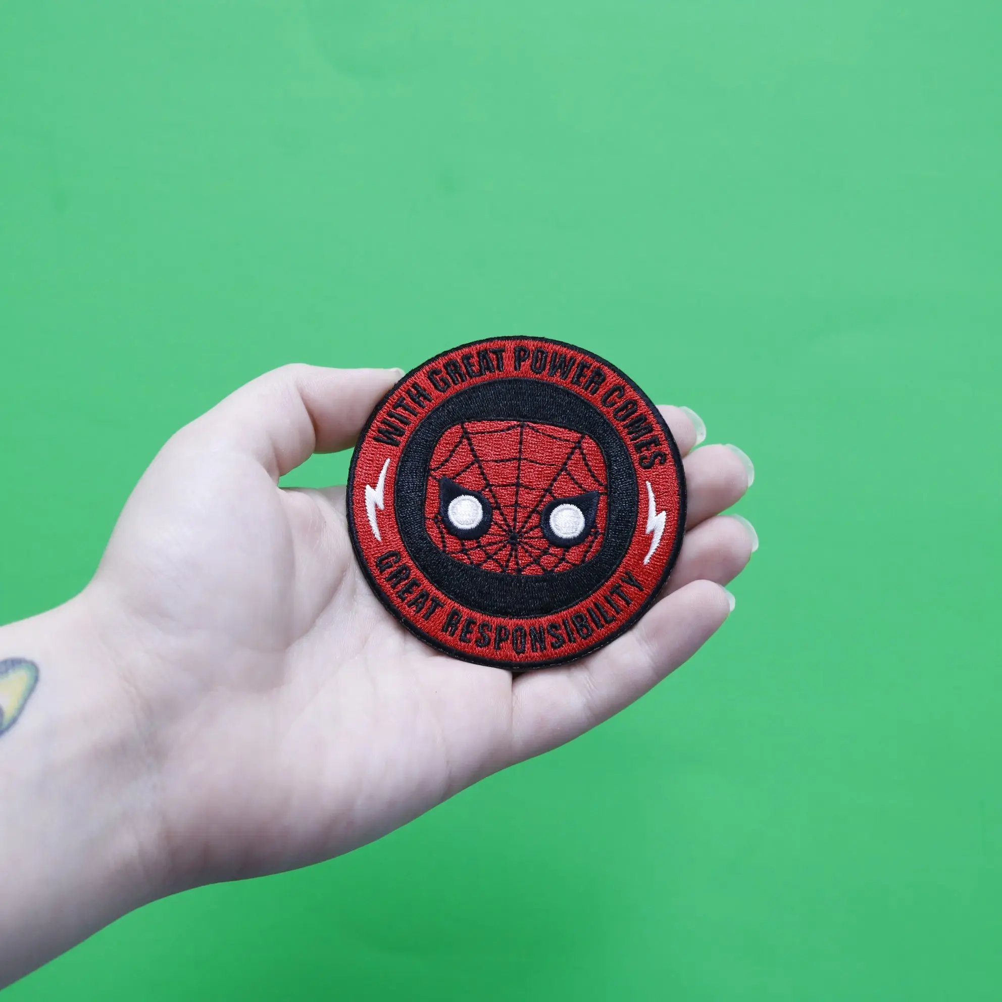 Official Marvel POP Spiderman Embroidered Iron On Patch - Image 3