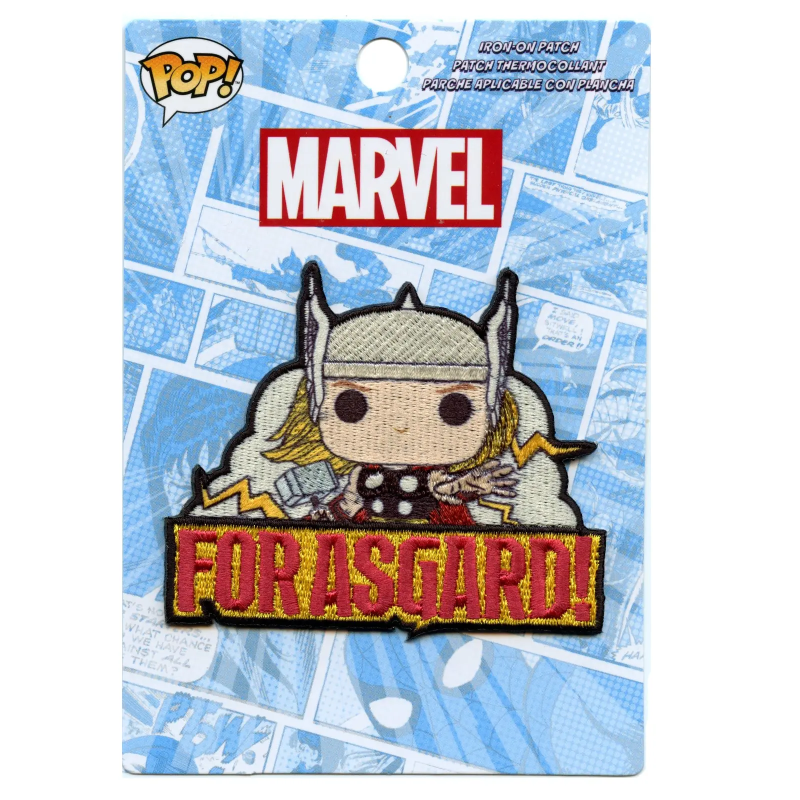 Official Marvel POP Thor Embroidered Iron On Patch - Image 2