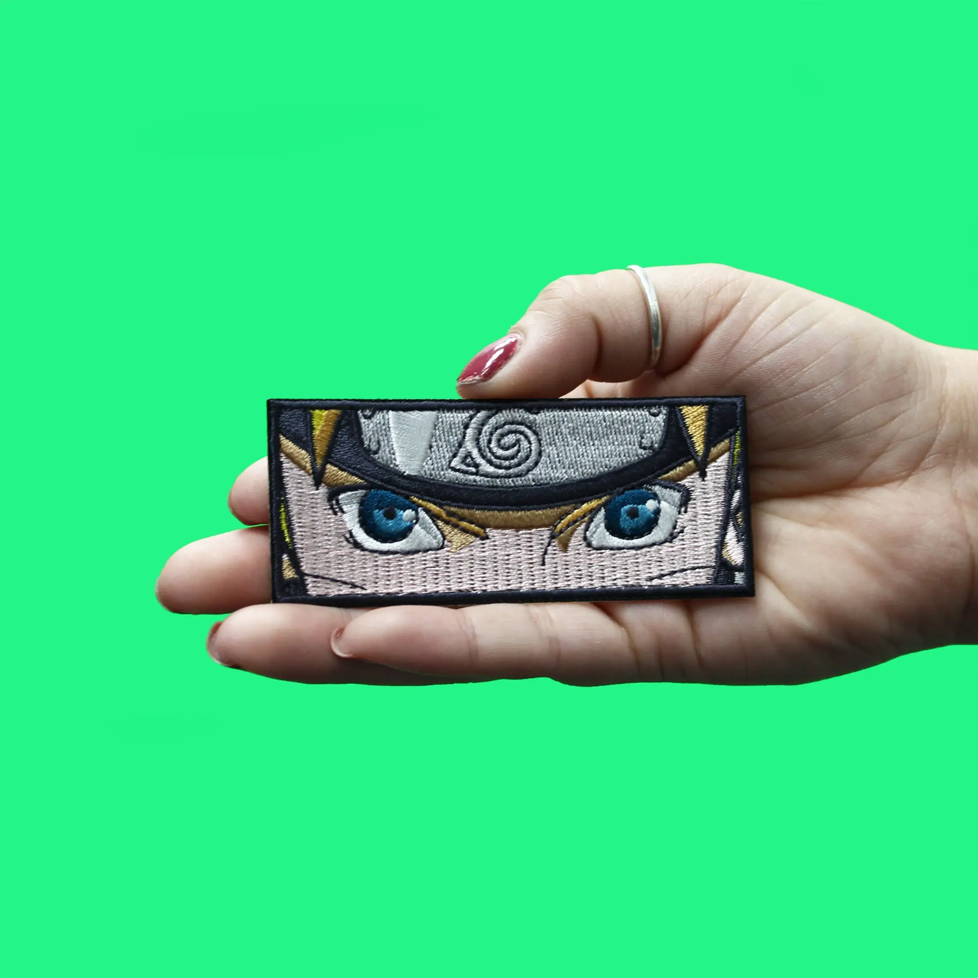 Official Naruto Patch Naruto Eyes Embroidered Iron On - Image 2