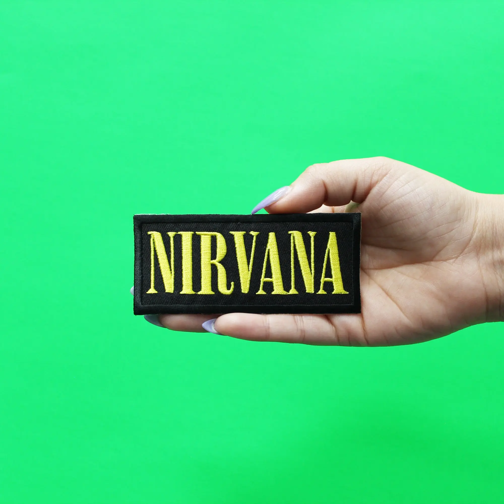 Official Nirvana Patch Box Logo Embroidered Iron On - Image 2