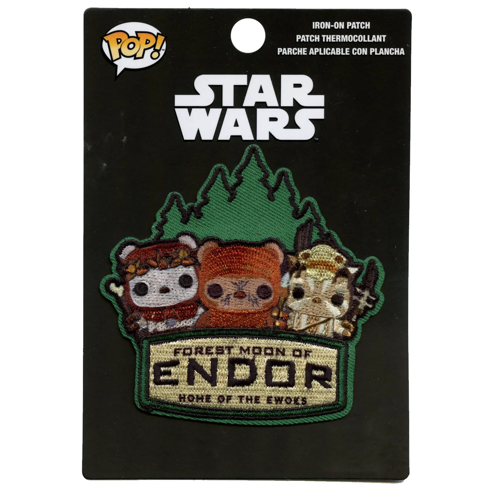 Official Star Wars POP "Forest Moon Of Endor" Embroidered Iron On Applique Patch - Image 2