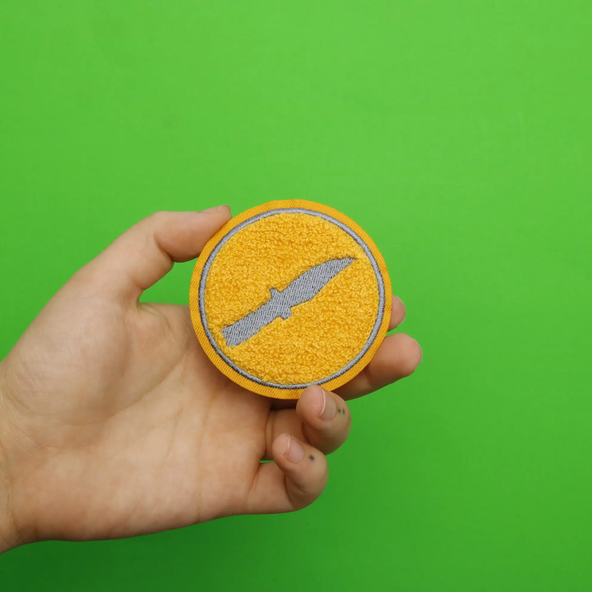 Official Team Fortress 2 Spy Class Embroidered Chenille Iron On Patch - Image 3