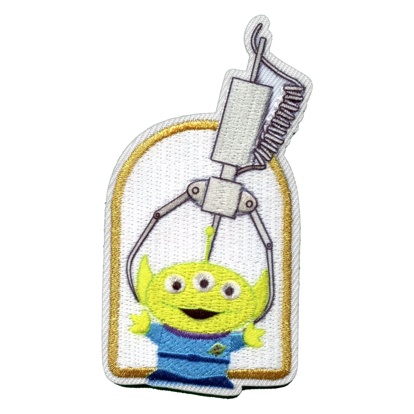Official Toy Story: Alien And The Claw Embroidered Iron On Applique Patch