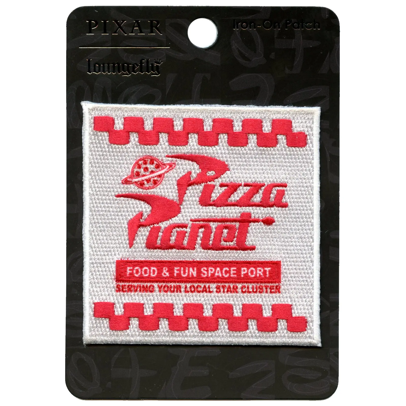 Official Toy Story: Pizza Planet Box Embroidered Iron On Patch - Image 2