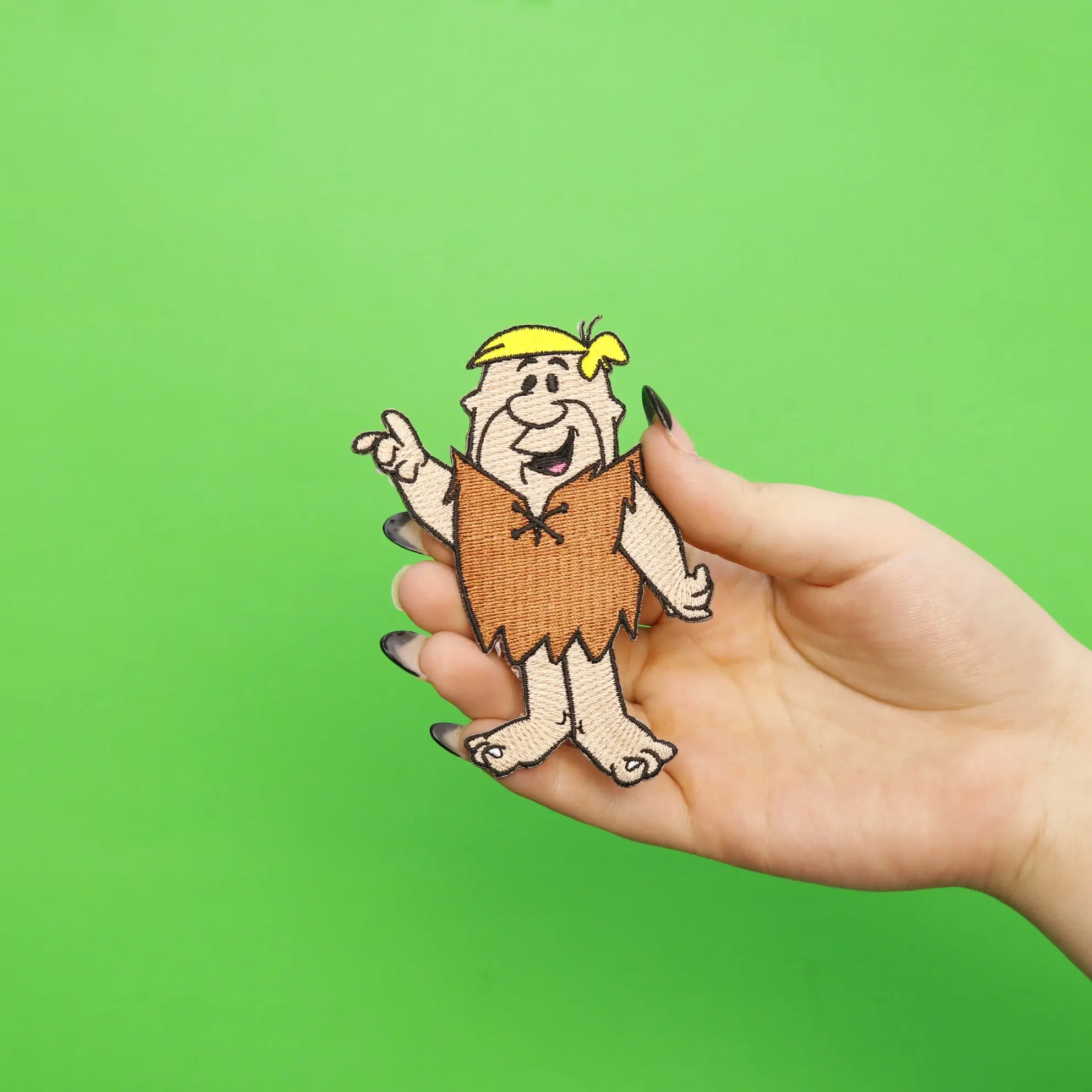 Officially Licensed The Flintstones Barney Rubble Embroidered Iron On Patch - Image 2
