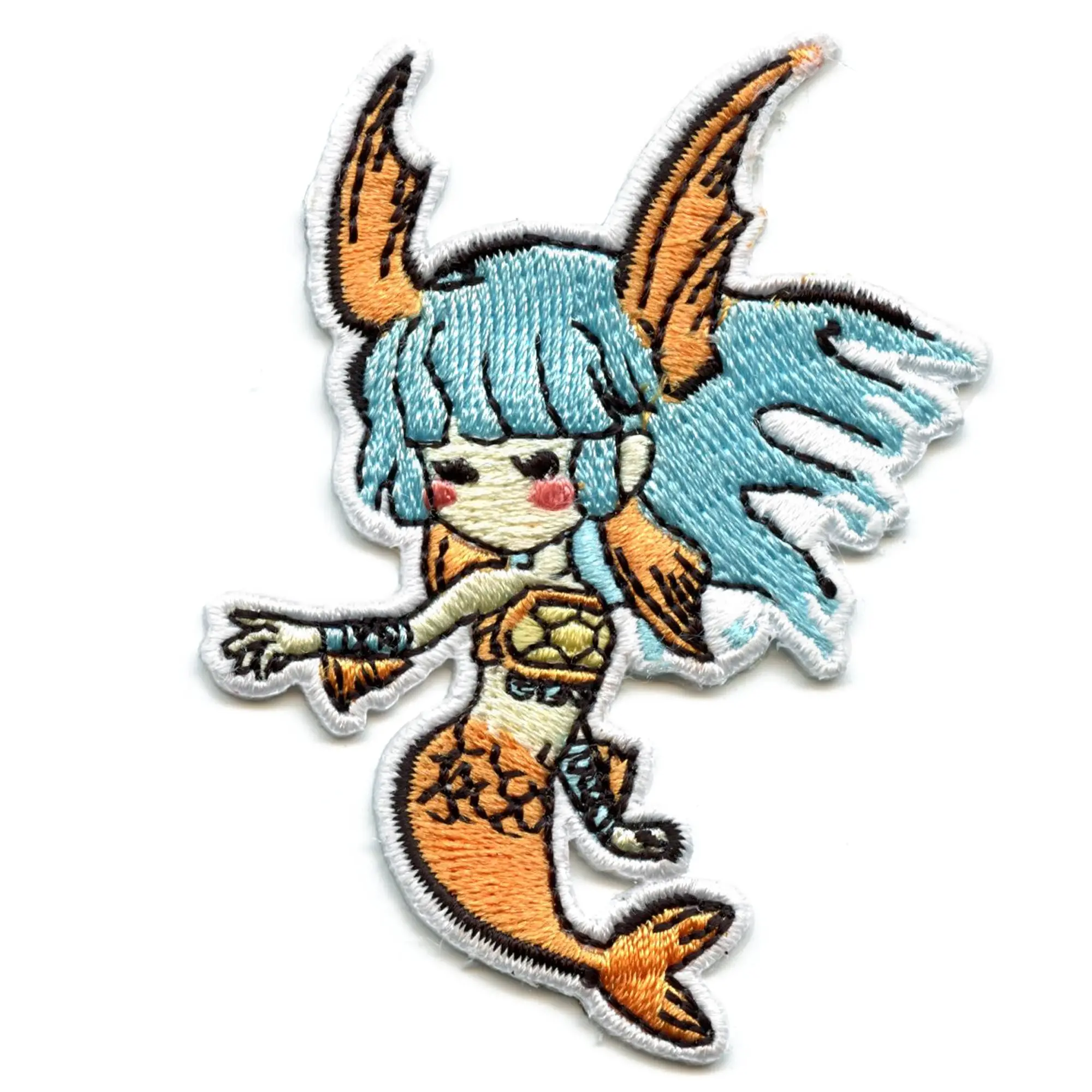 Okamiden Nanami Patch Game Mermaid Embroidered Iron On