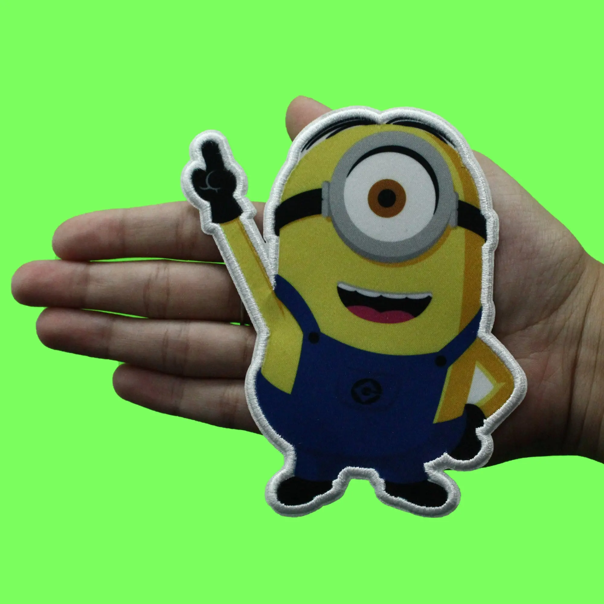 One Eye Minions Large Patch Stuart Despicable Me Embroidered Iron On - Image 2