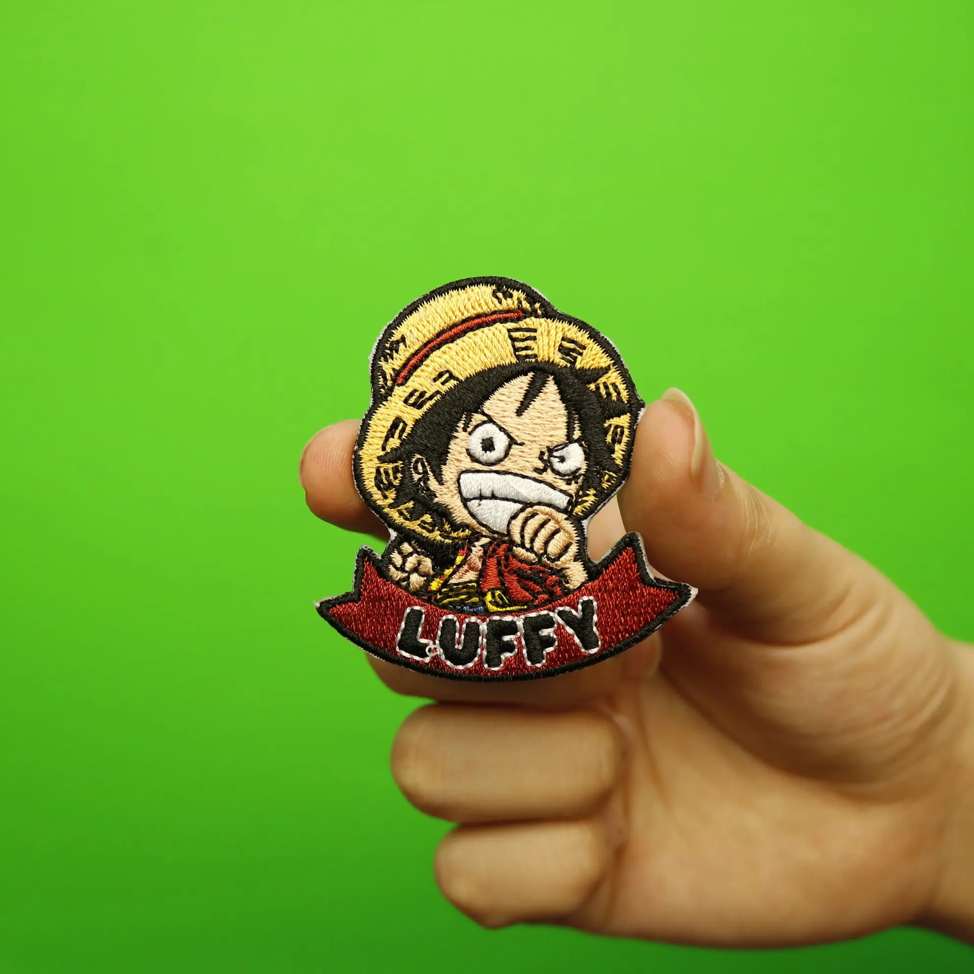 One Piece Anime Luffy Embroidered Patch - Image 2