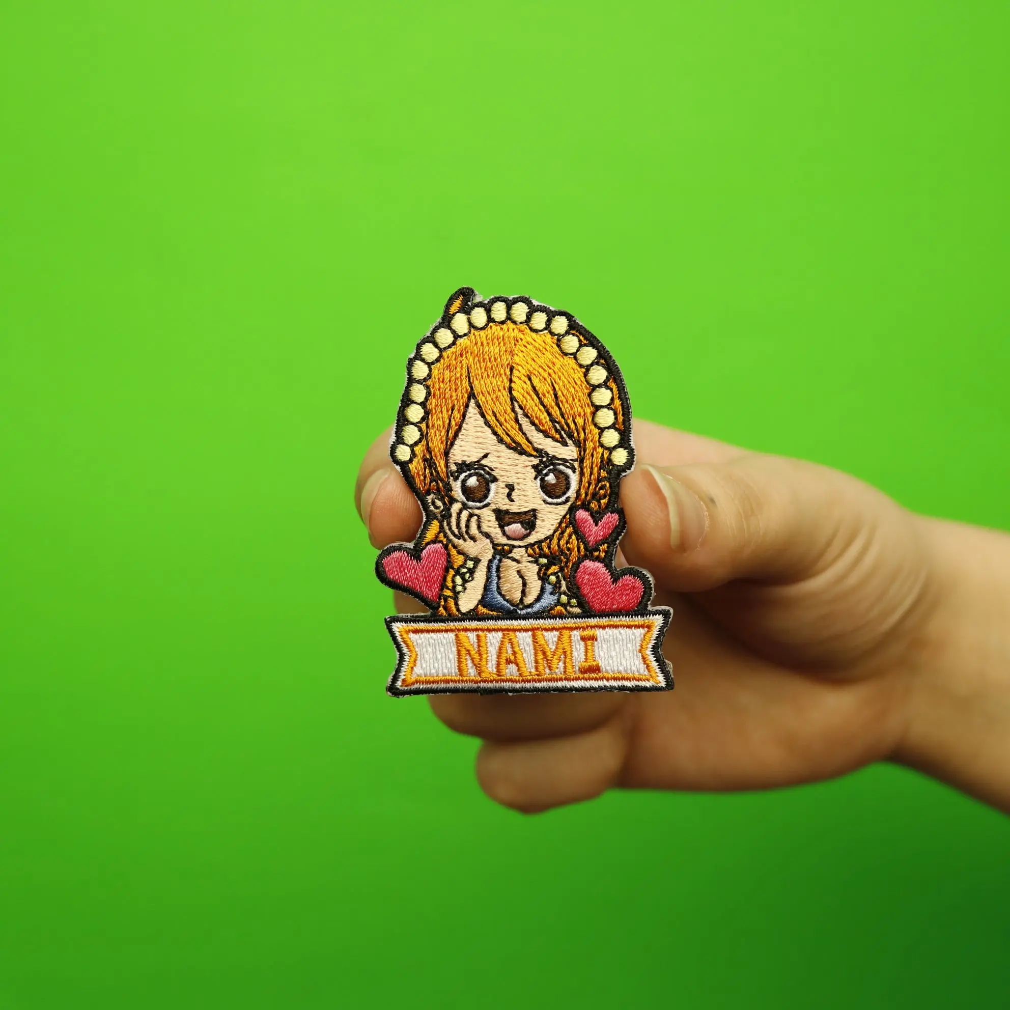 One Piece Anime Nami Embroidered Iron On Patch - Image 2