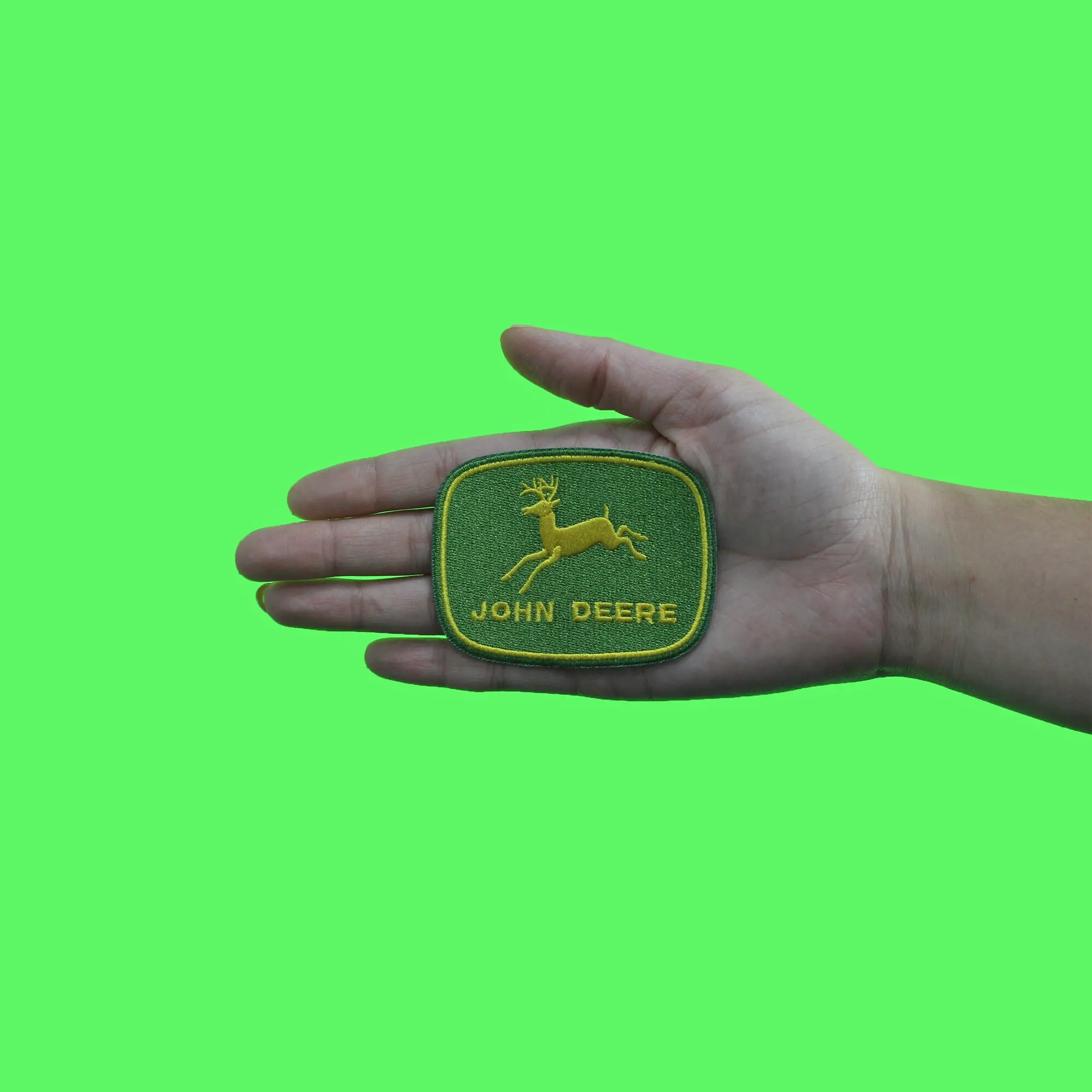 Open Road John Deere Patch Tractor Logo Car Embroidered Iron On - Image 3
