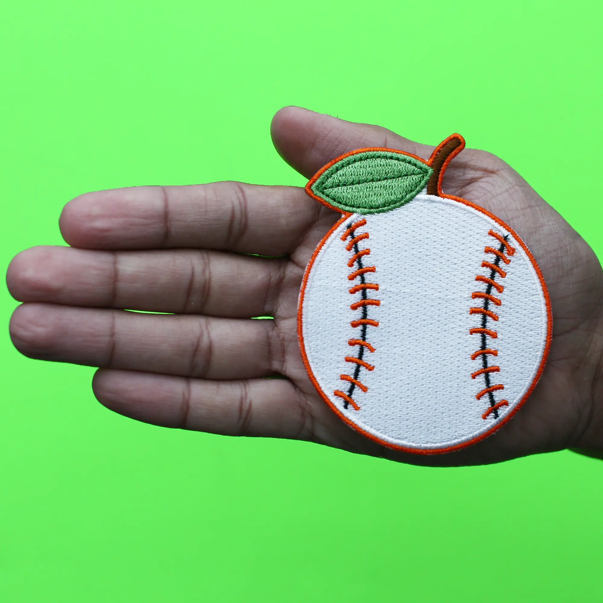 Houston Orange Baseball Patch Sports Team Parody Embroidered Iron On - Image 2