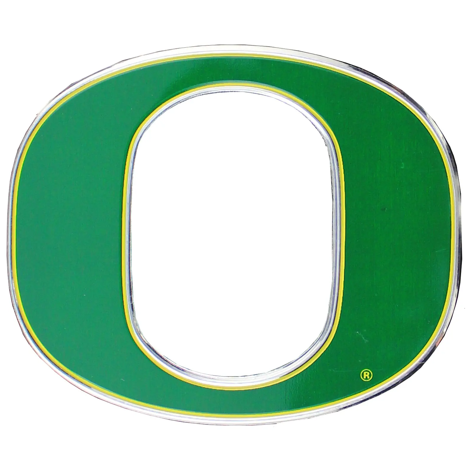 Oregon Ducks Colored Aluminum Car Auto Emblem