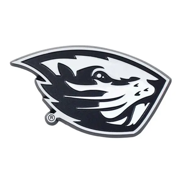 Oregon State Beavers Solid Color Metal Auto Chrome Emblem