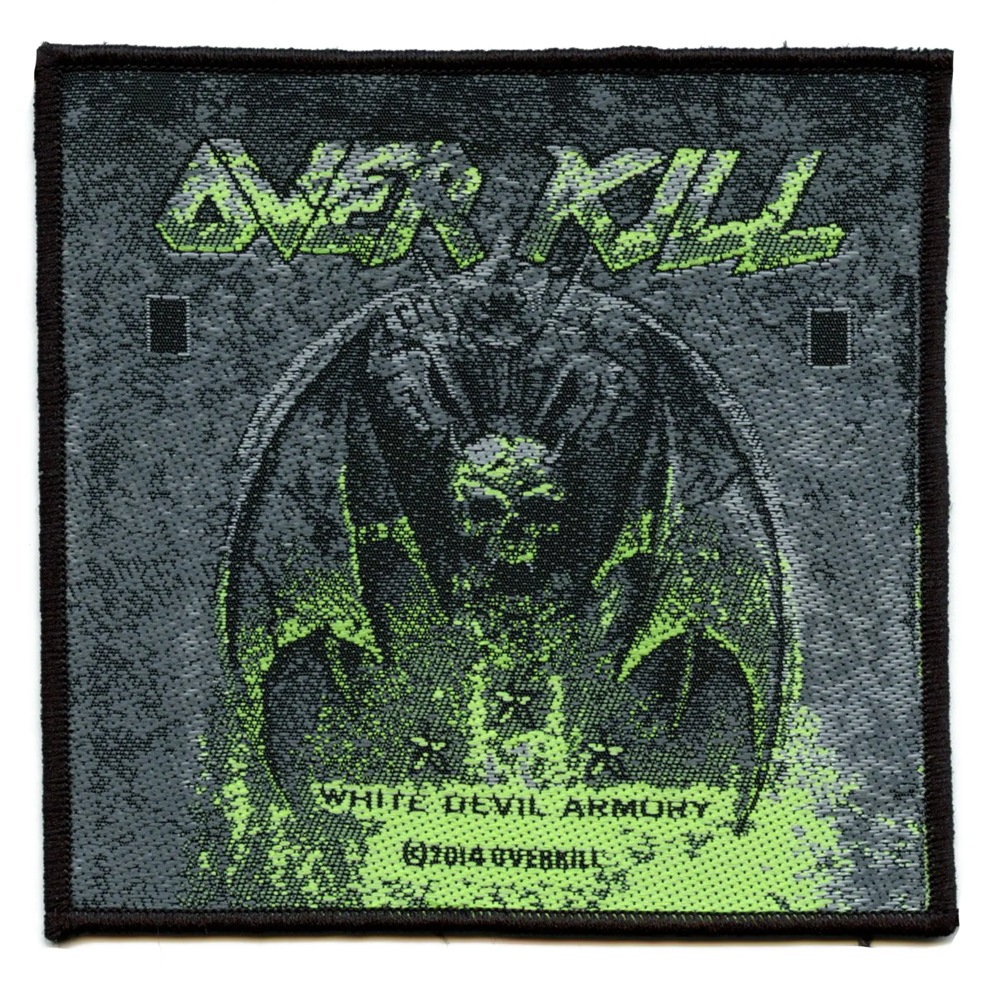 Overkill White Devil Armoury Patch Heavy Rock Music Woven Sew On
