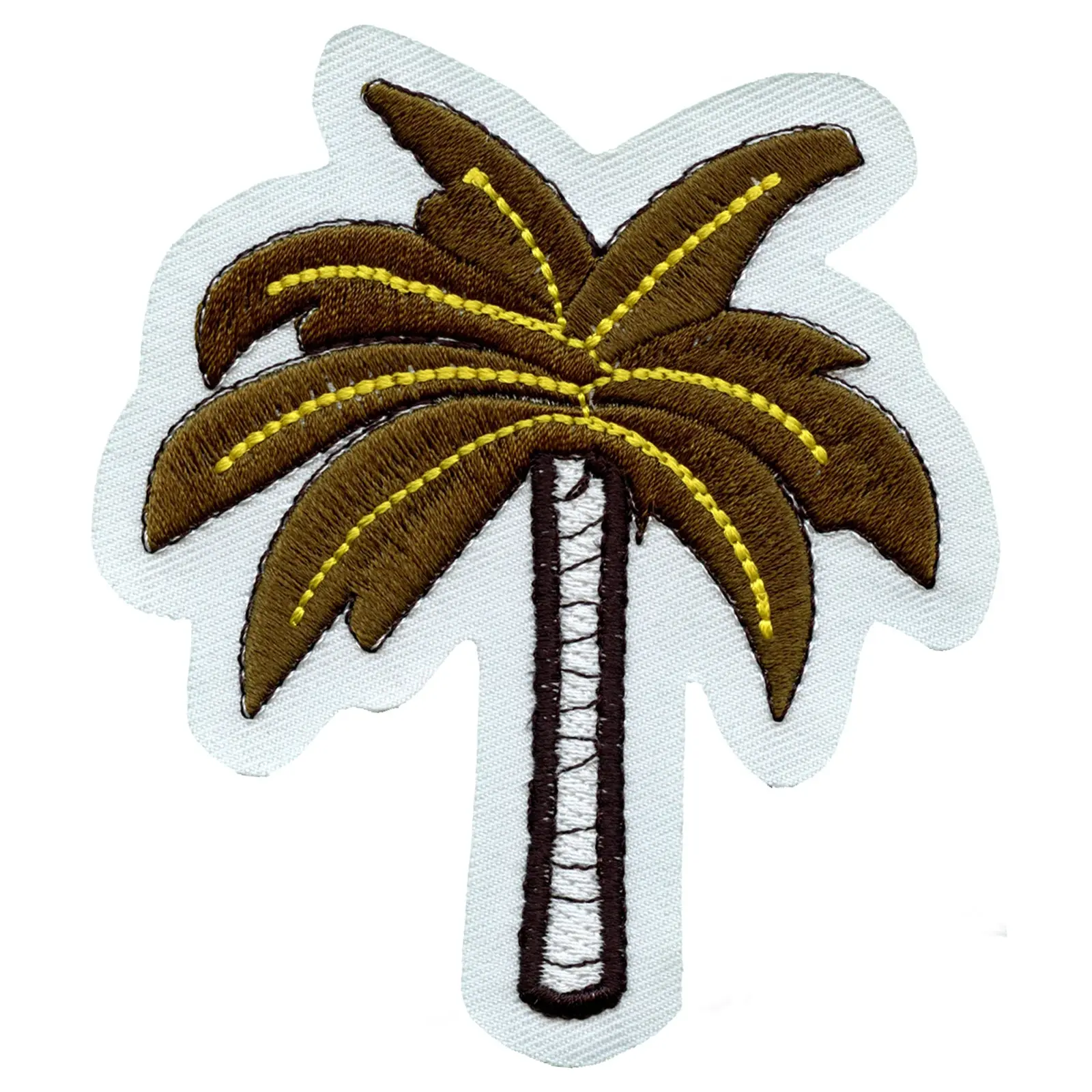 Palm Tree Embroidered Applique Iron On Patch - Image 3