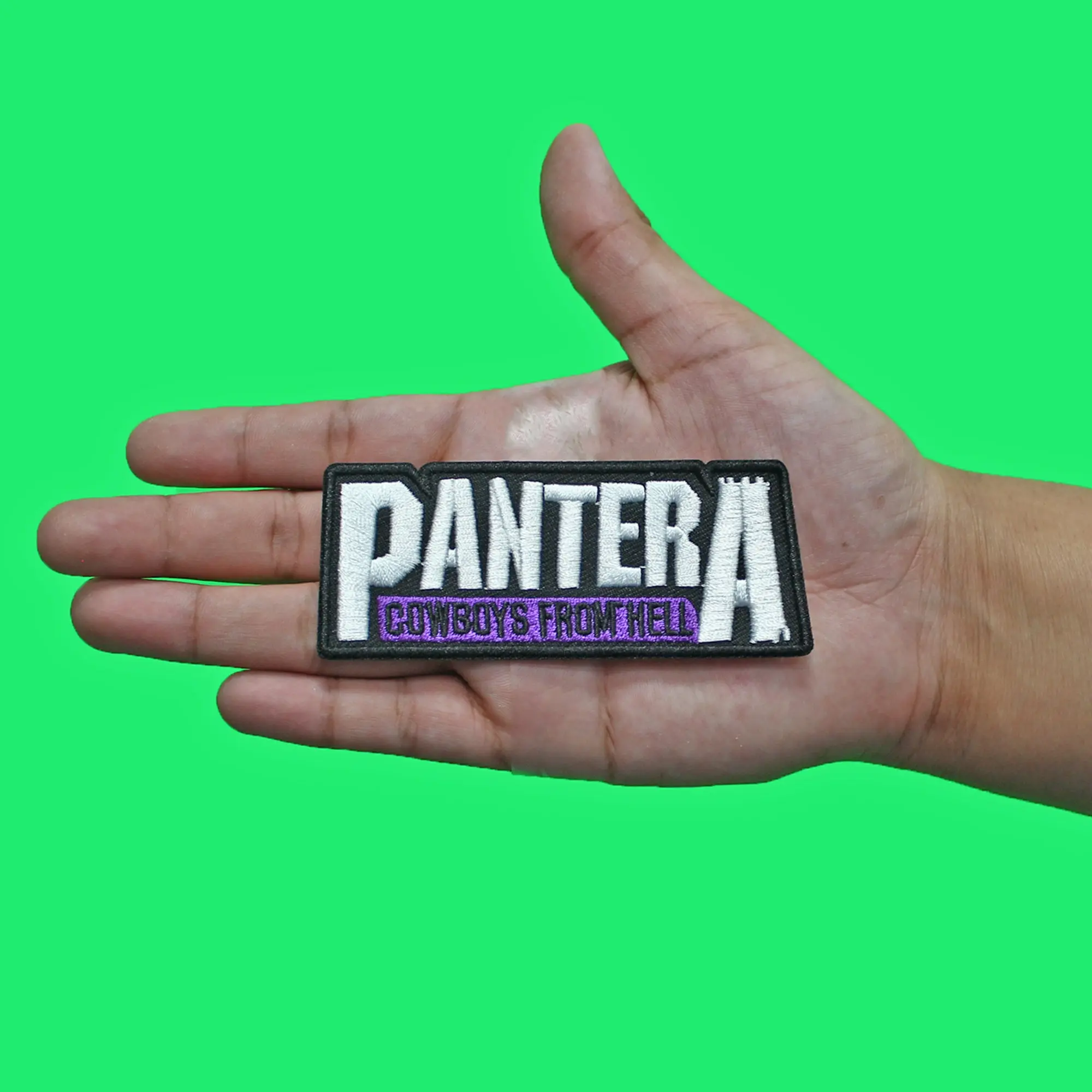 Pantera Cowboys From Hell Patch Heavy Metal Embroidered Iron On - Image 2