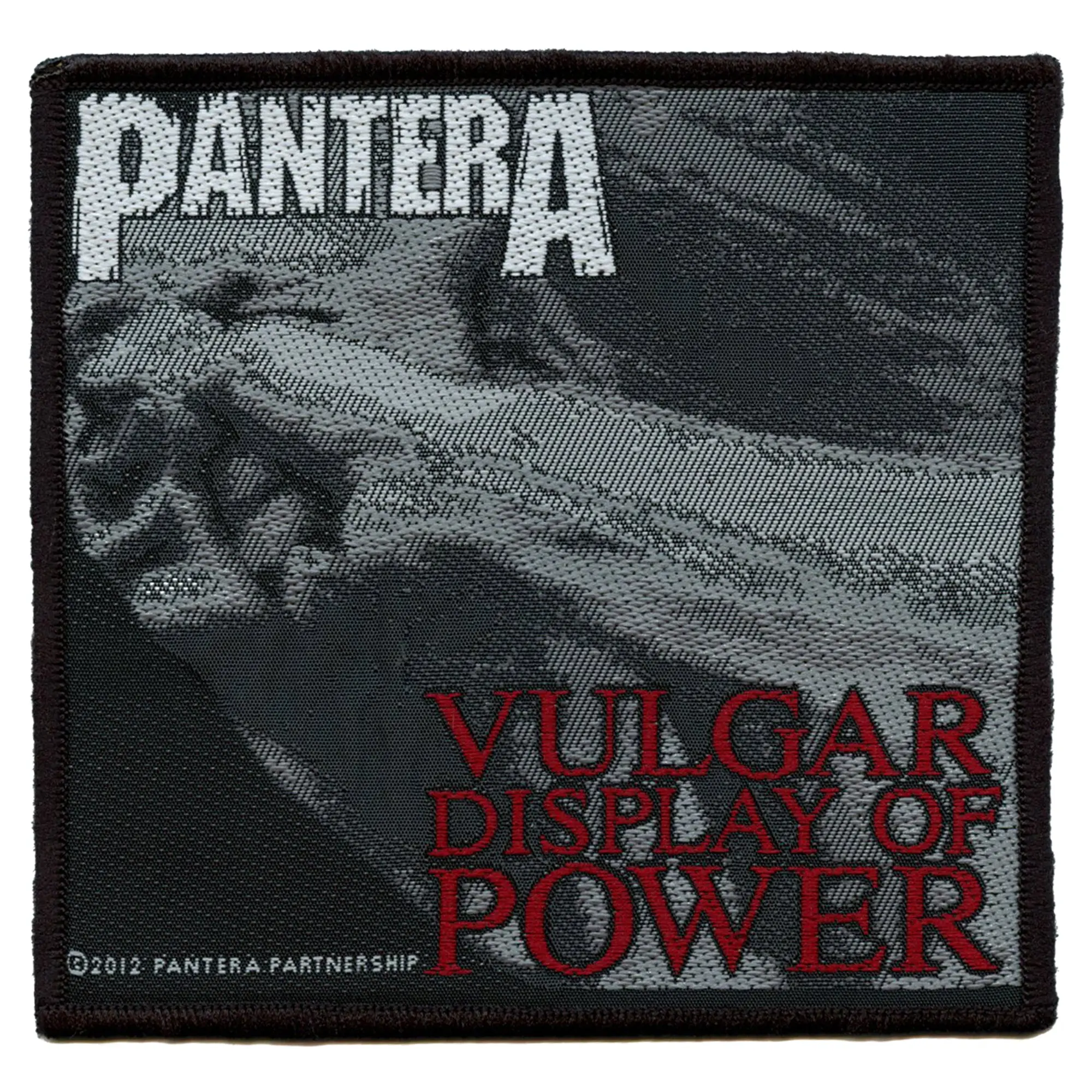 Pantera Vulgar Display Of Power Patch Heavy Metal Band Woven Sew On
