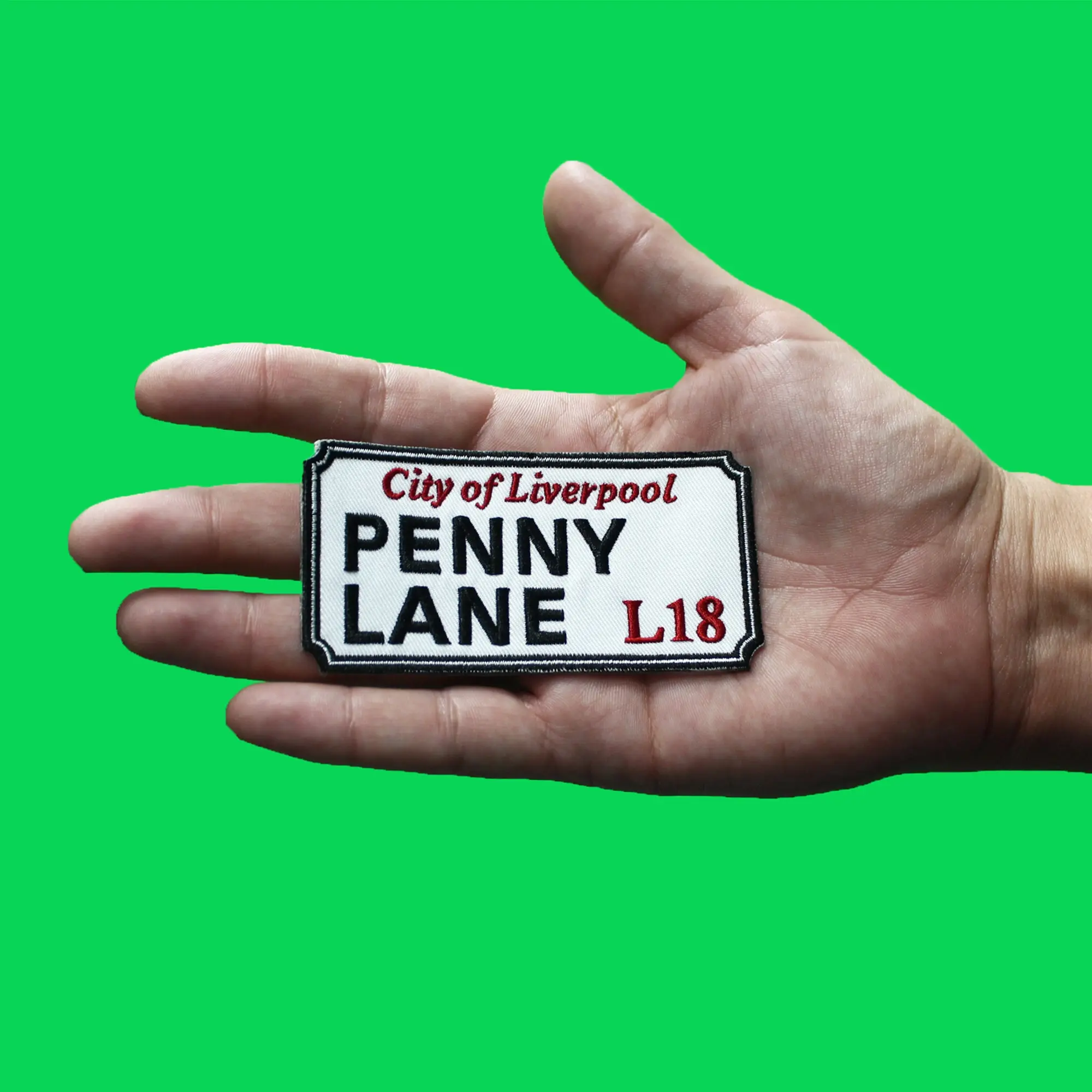 Penny Lane Street Sign Patch British Rock Band Embroidered Iron On - Image 2