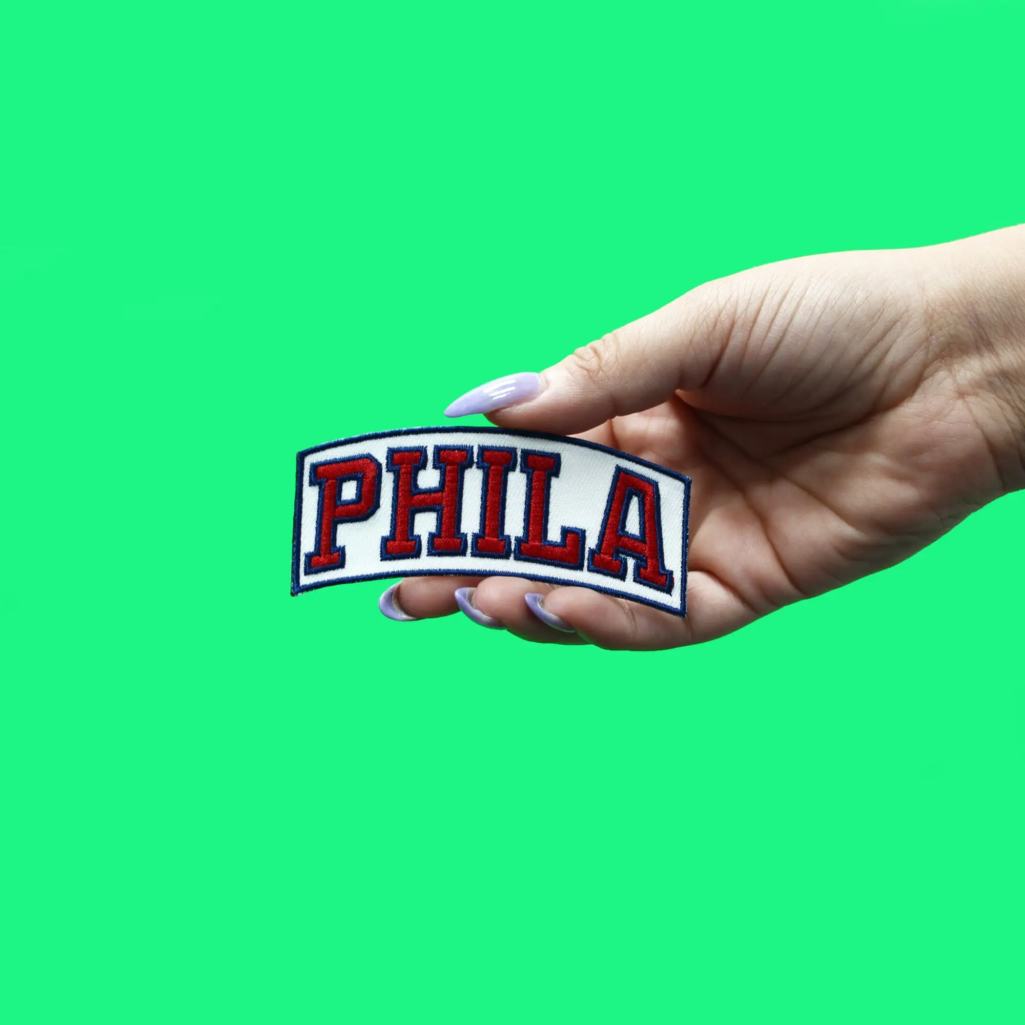 Philadelphia PHILA City Hat Patch Sports Parody Embroidered Iron On - Image 2