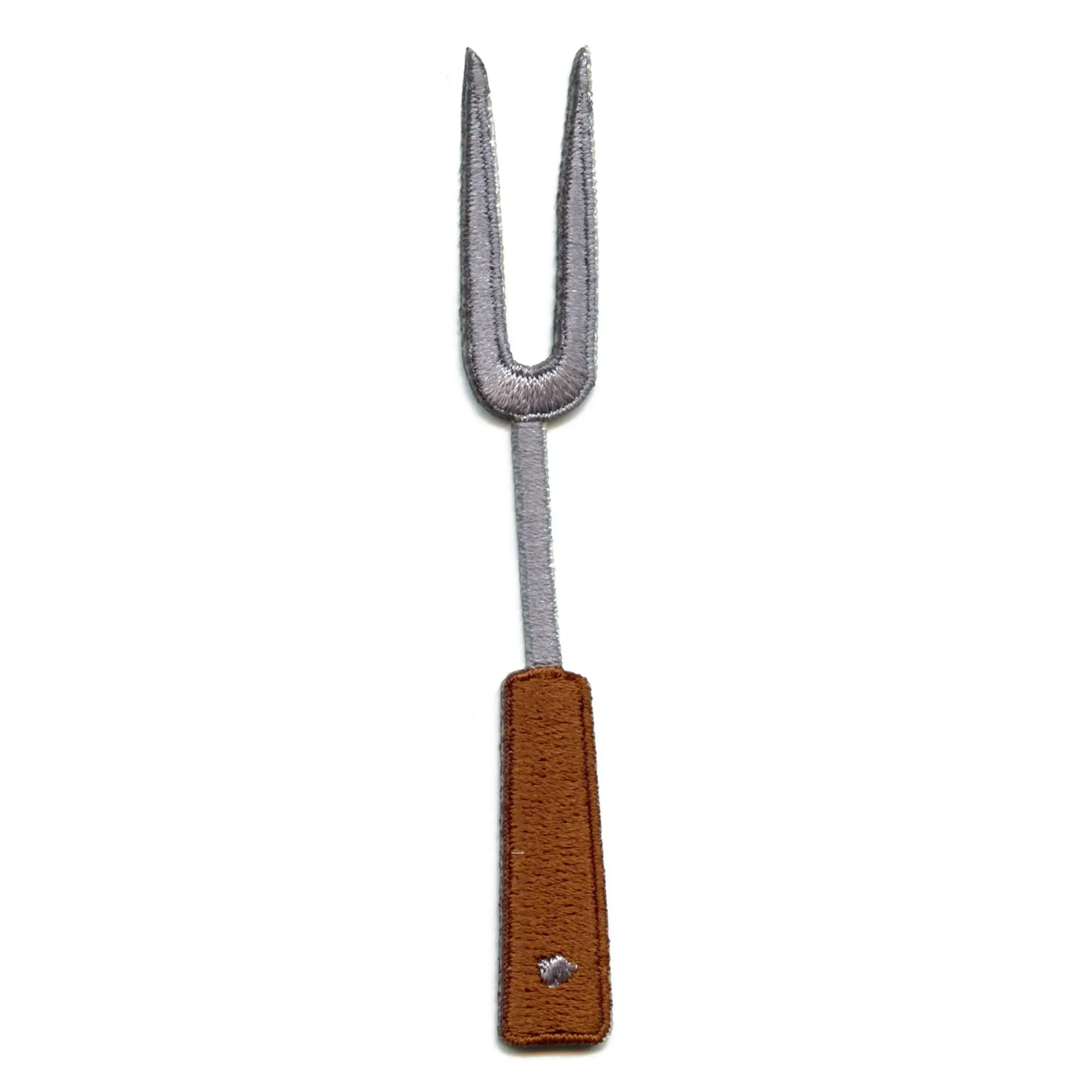 Pit Fork BBQ Utensil Embroidered Iron On Patc