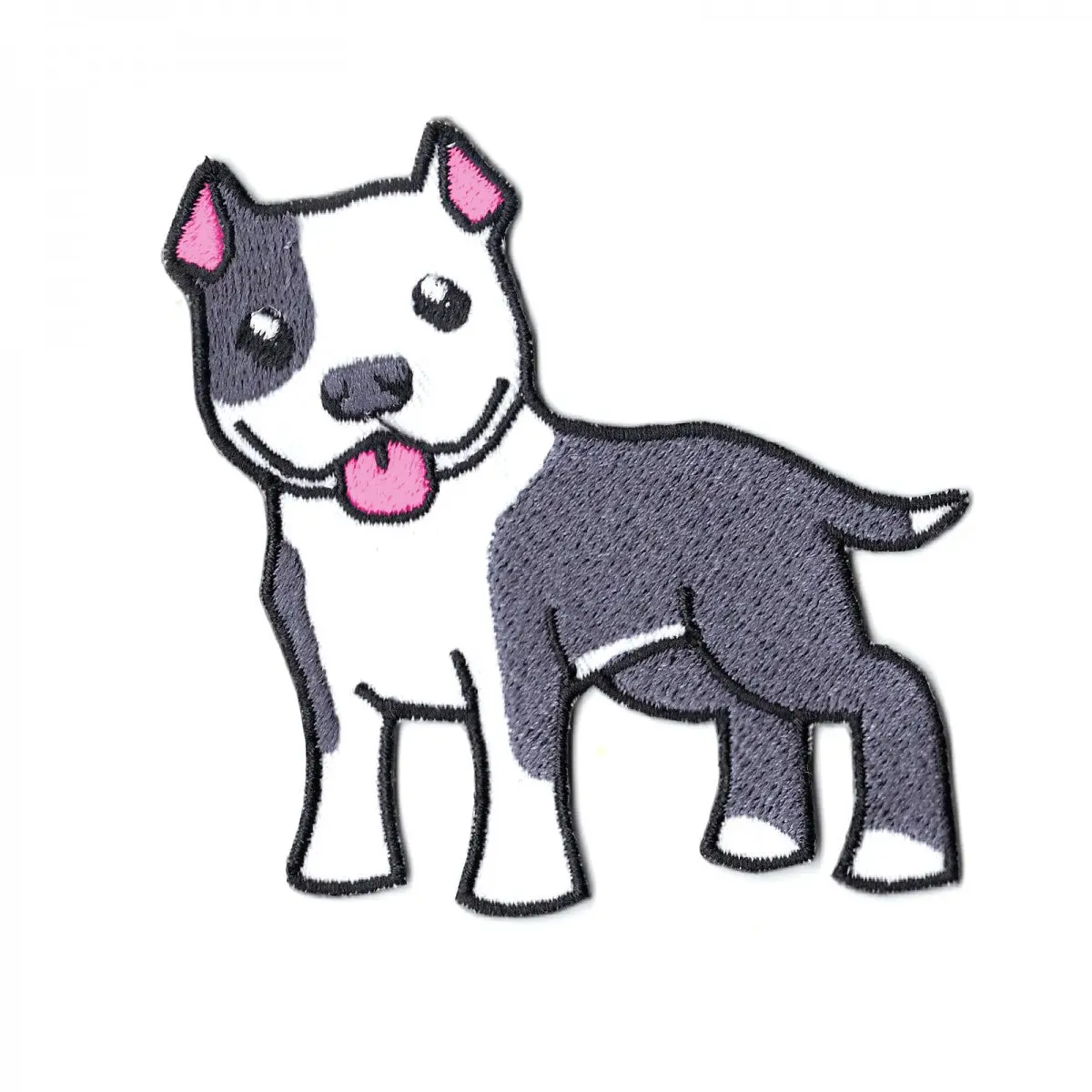 Pitbull Puppy Iron On Patch