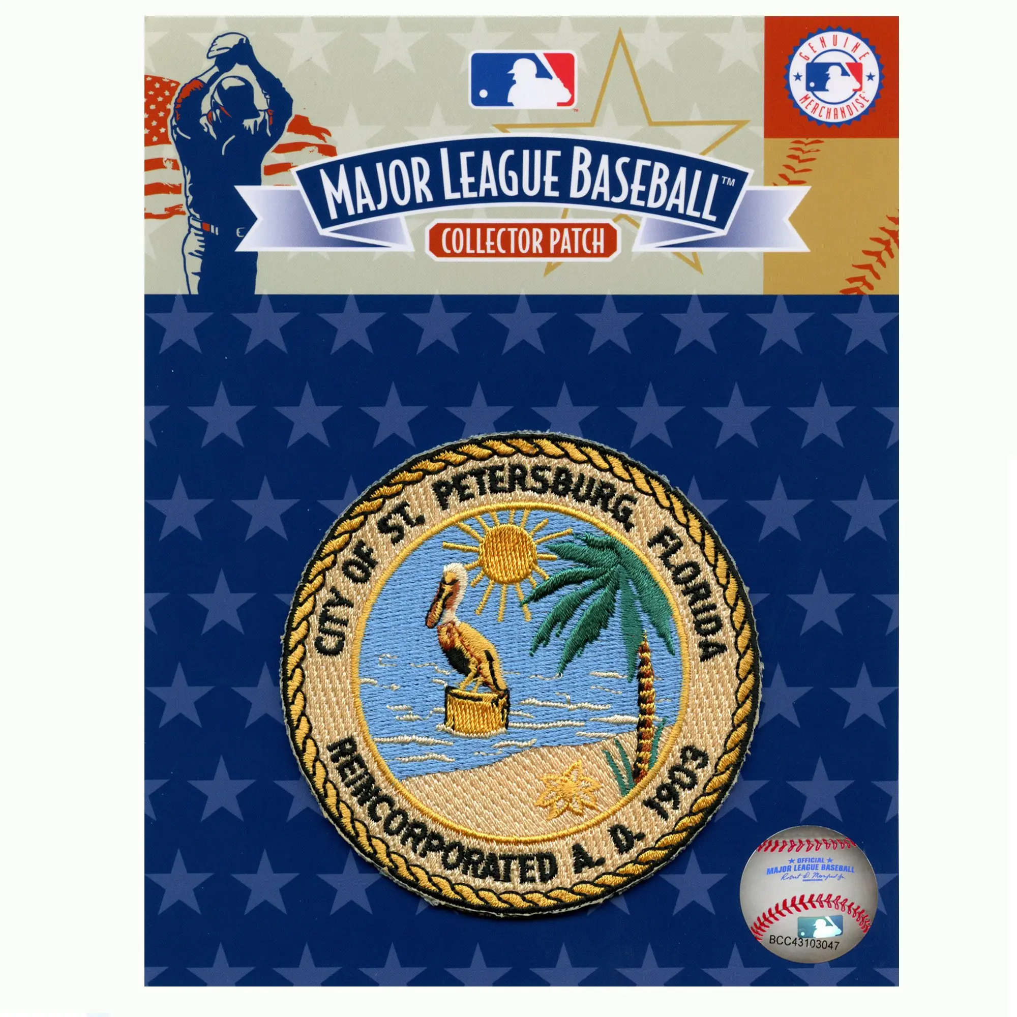 Pittsburgh Pirates City of St. Petersburg Florida Reincorporated AD 1903 Patch Baseball Sport Team Embroidered - Image 2