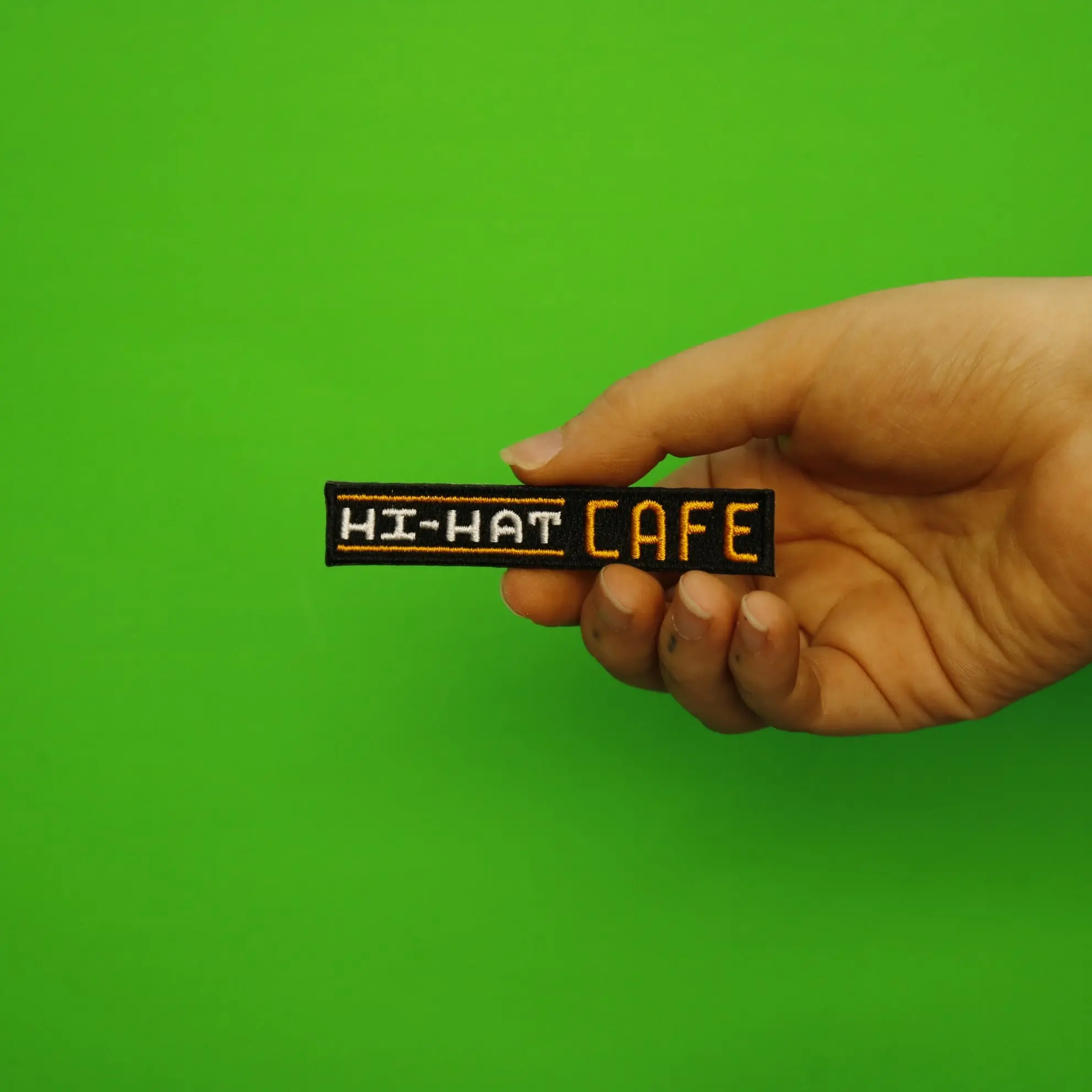 Pokemon Movie Hi-Hat Cafe Sign Embroidered Iron On Patch - Image 2